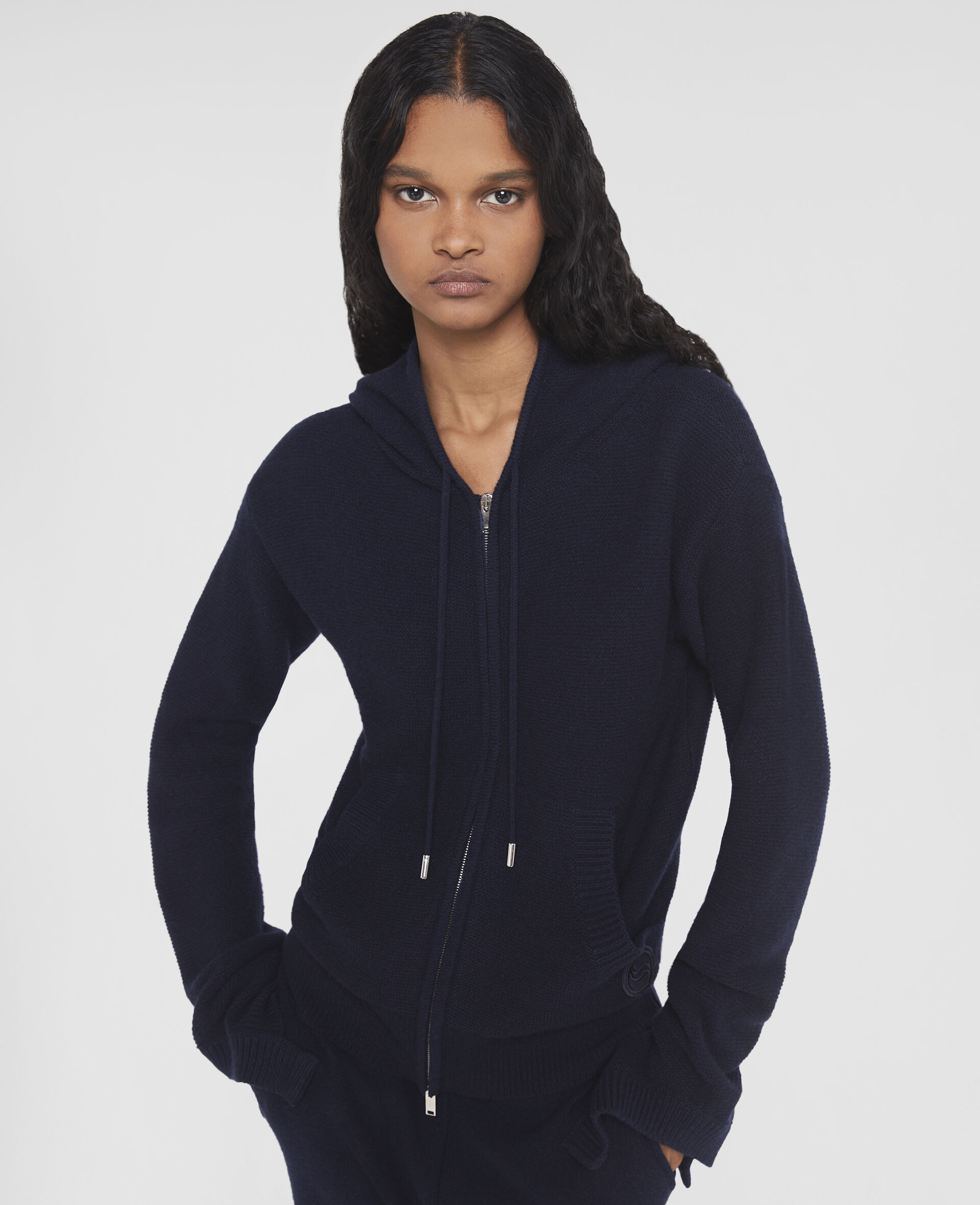 S-Wave Regenerated Cashmere Knitted Hoodie - 4