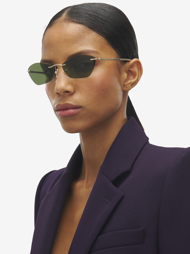 Alexander McQueen T-Bar Slim Sunglasses outlook