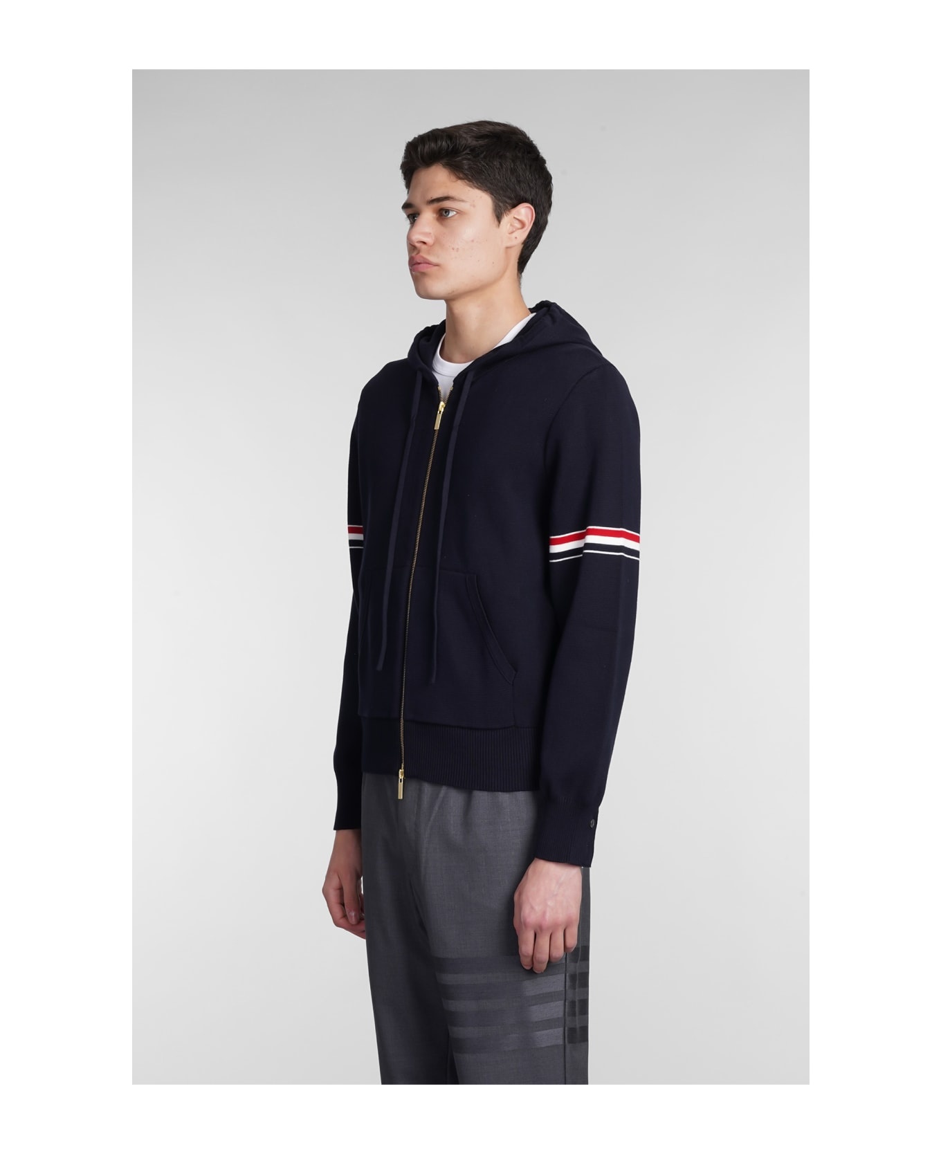 Contrasting Bands Hoodie - 4