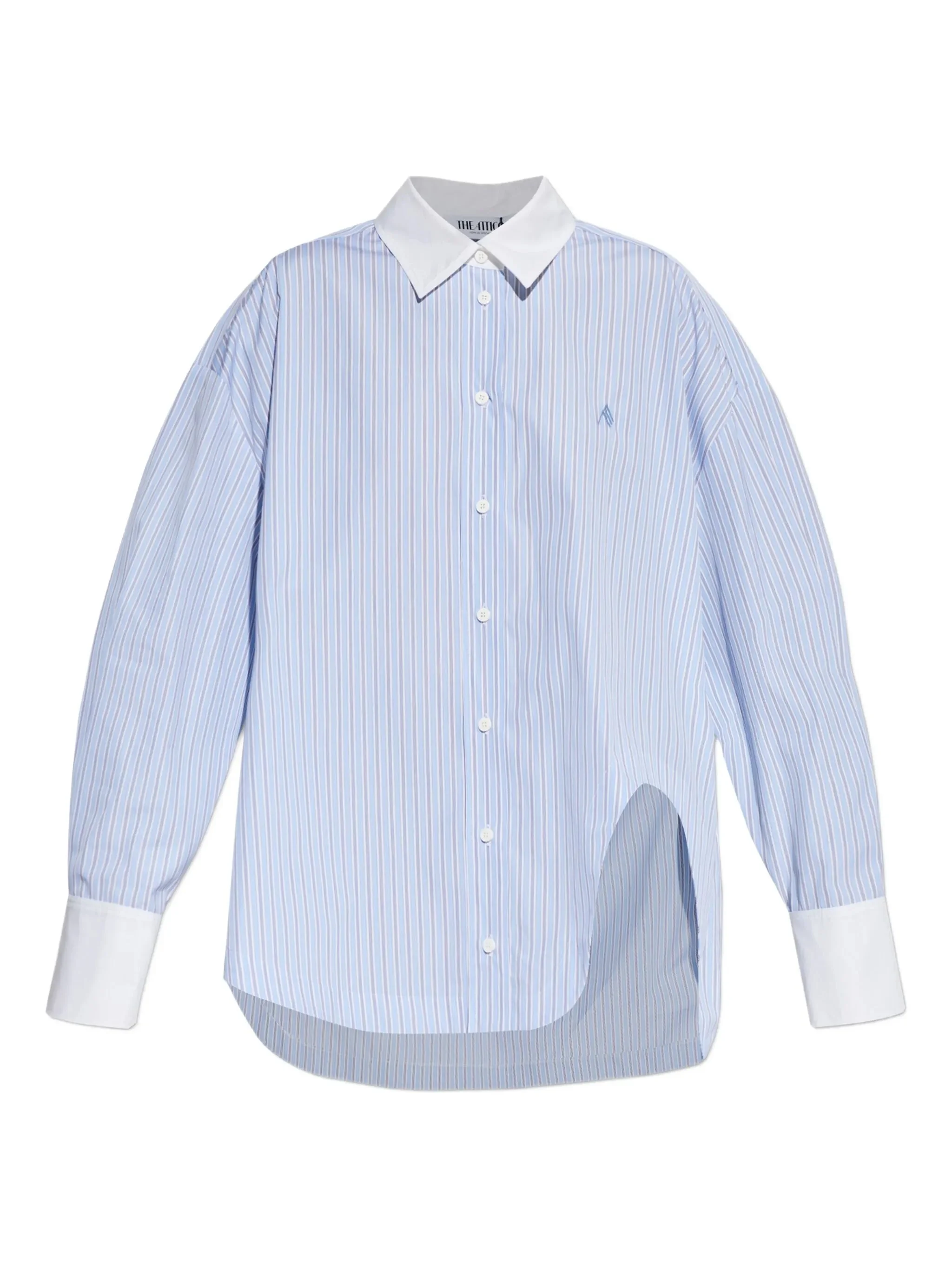 The Attico Striped Embroidered Shirt - 1