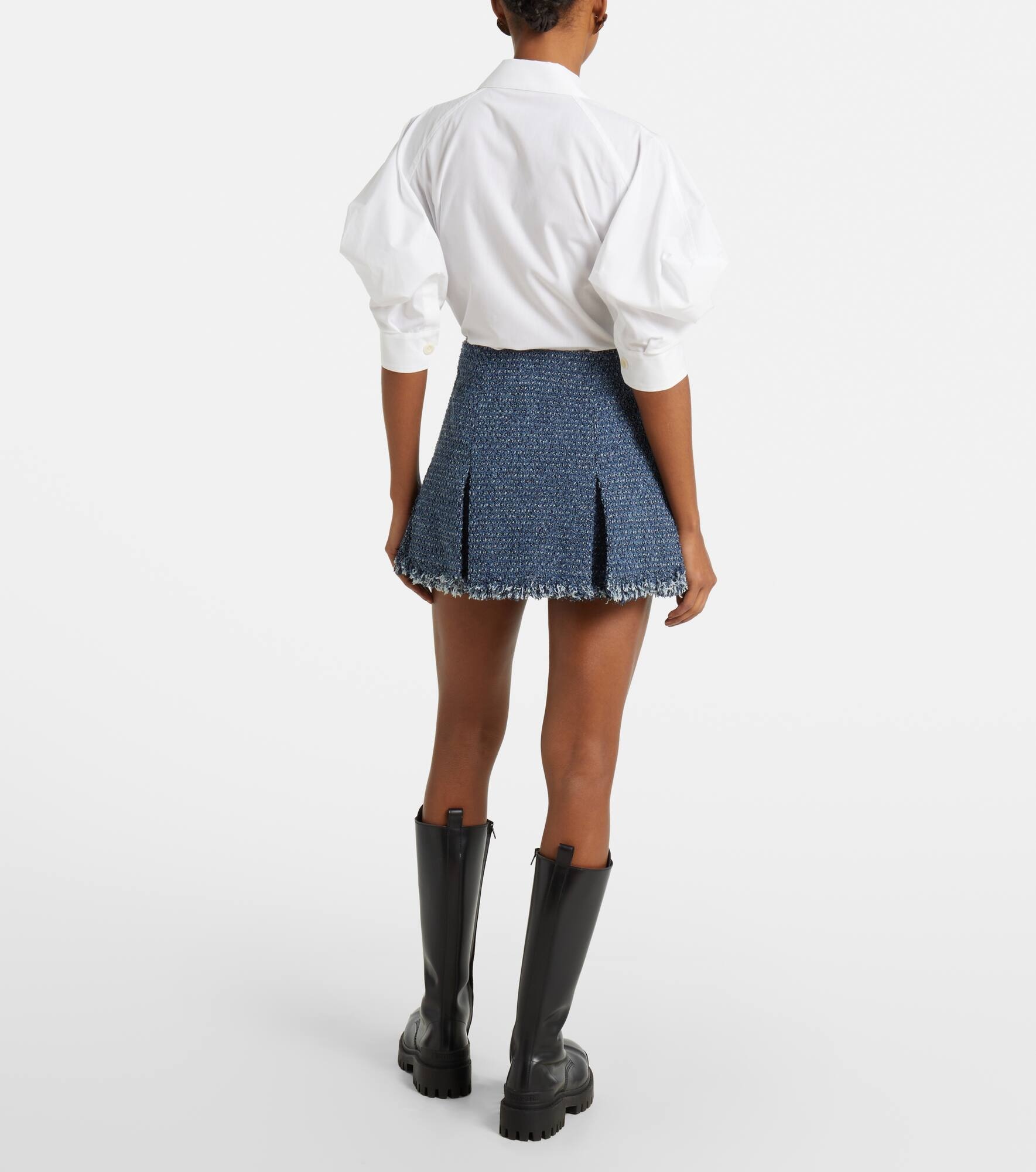 Punching denim shorts - 3
