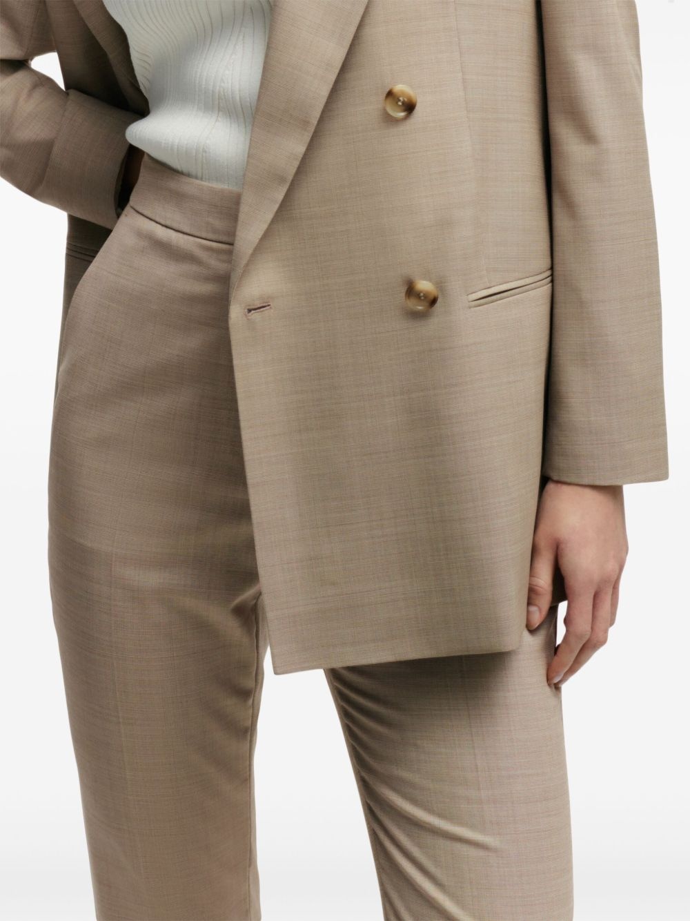 mid-rise slim-fit trousers - 5