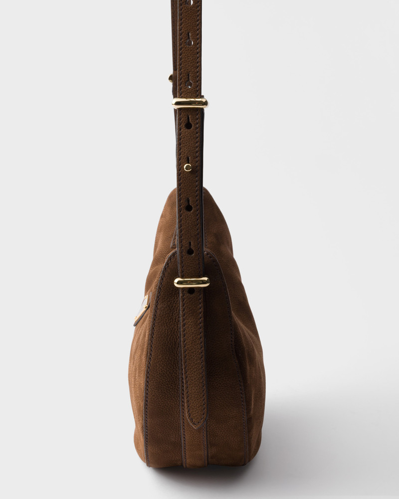 Prada Arqué small nubuck leather bag 7
