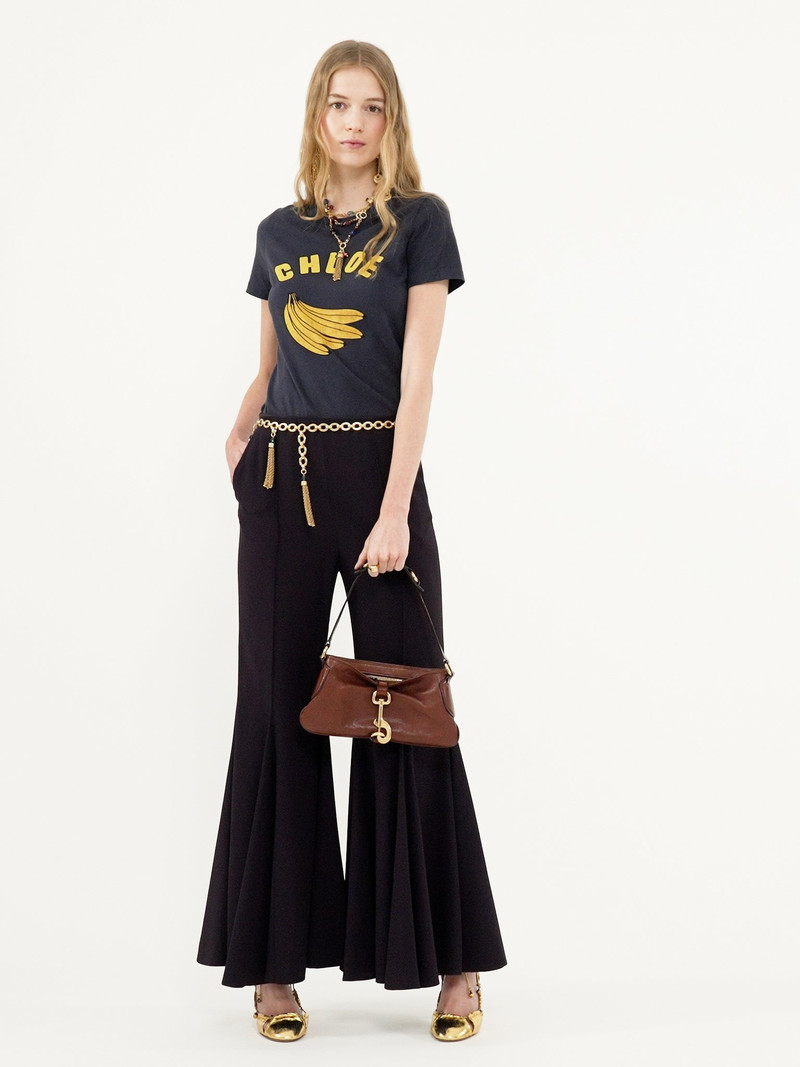 CROPPED BOOTCUT PANTS IN CRÊPE SATIN 5