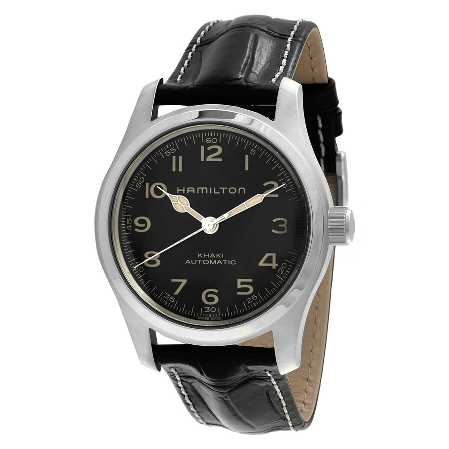 Hamilton - Hamilton Khaki Field Murph Automatic Black Dial Men's Watch Bundle H70605732 - 1