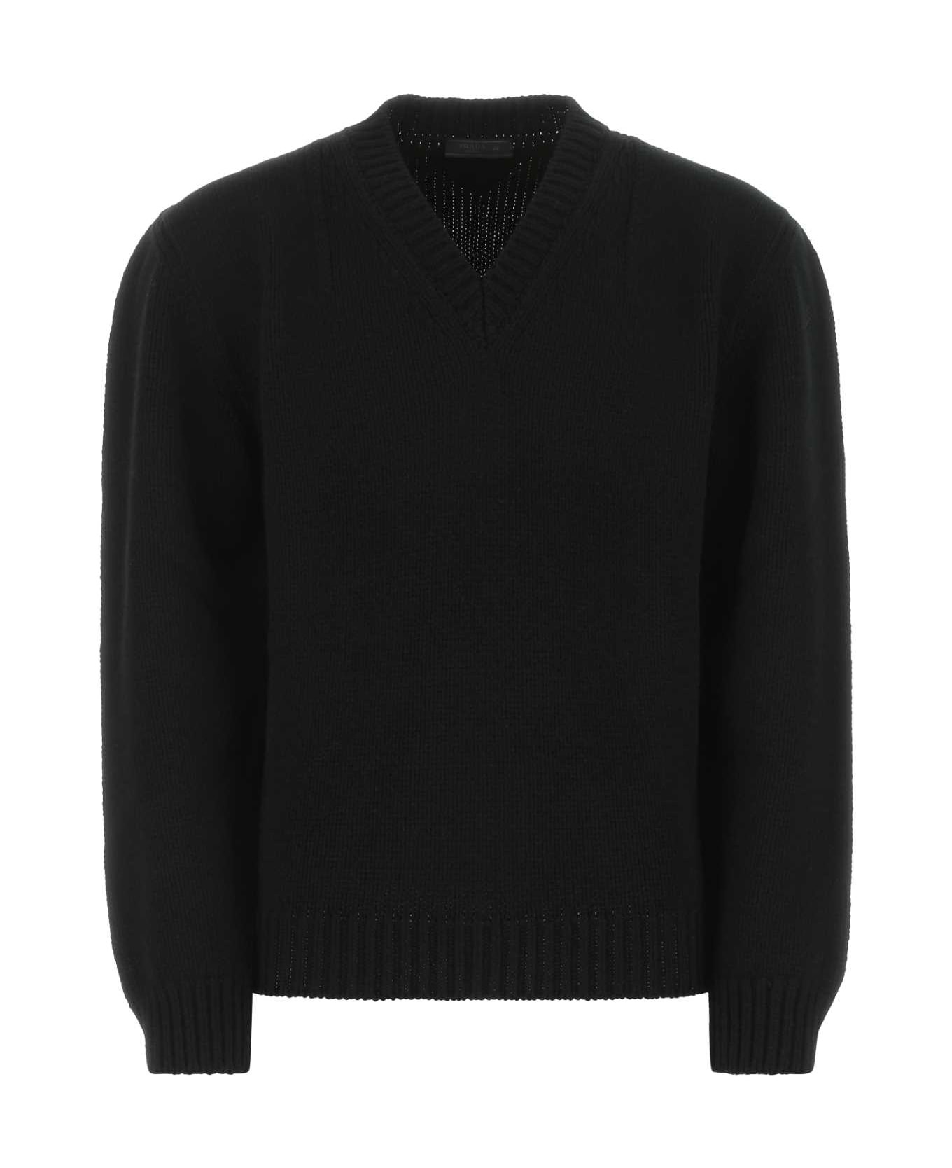 Black Wool Sweater - 1