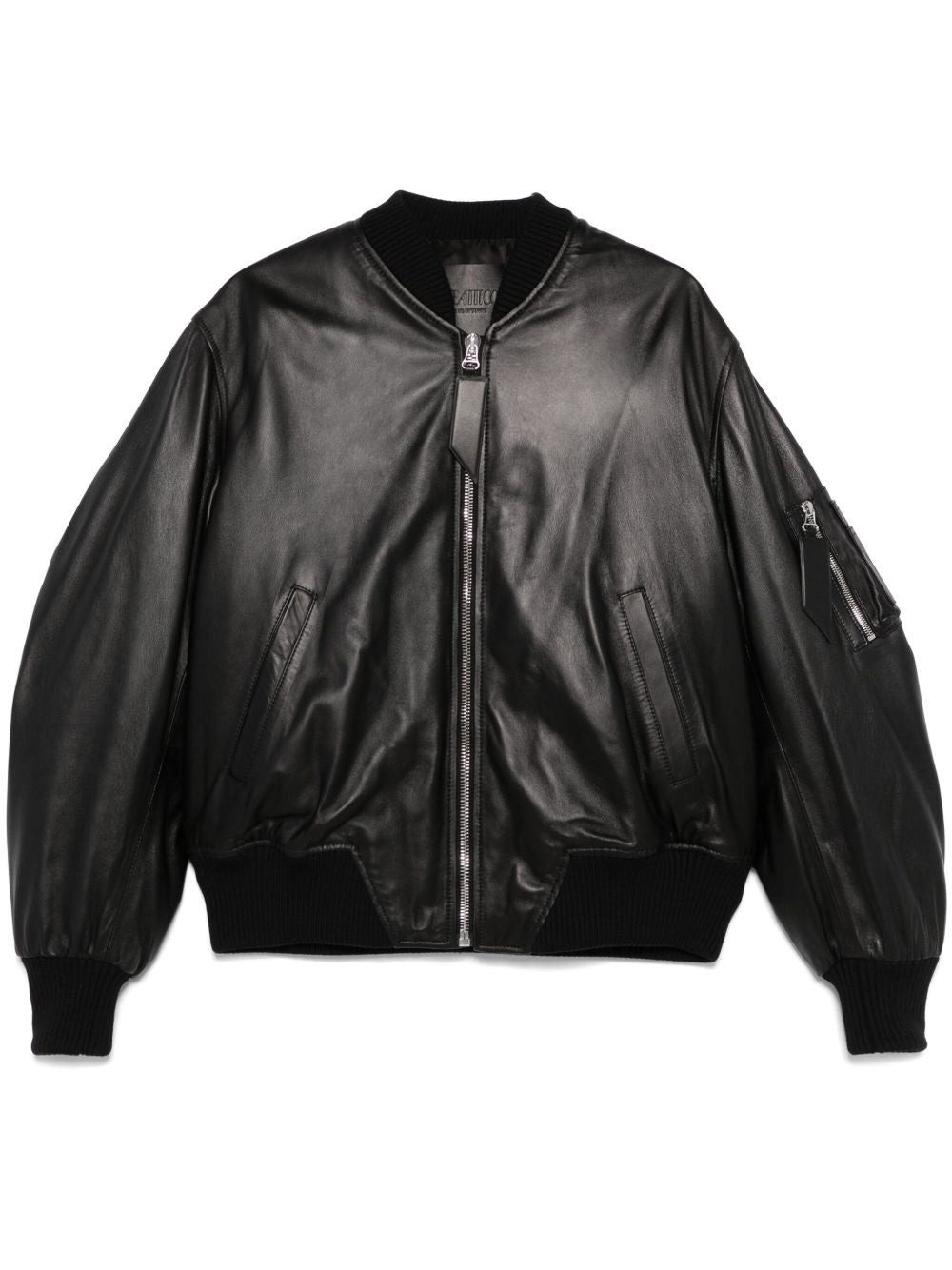 The Attico leather bomber jacket - 1
