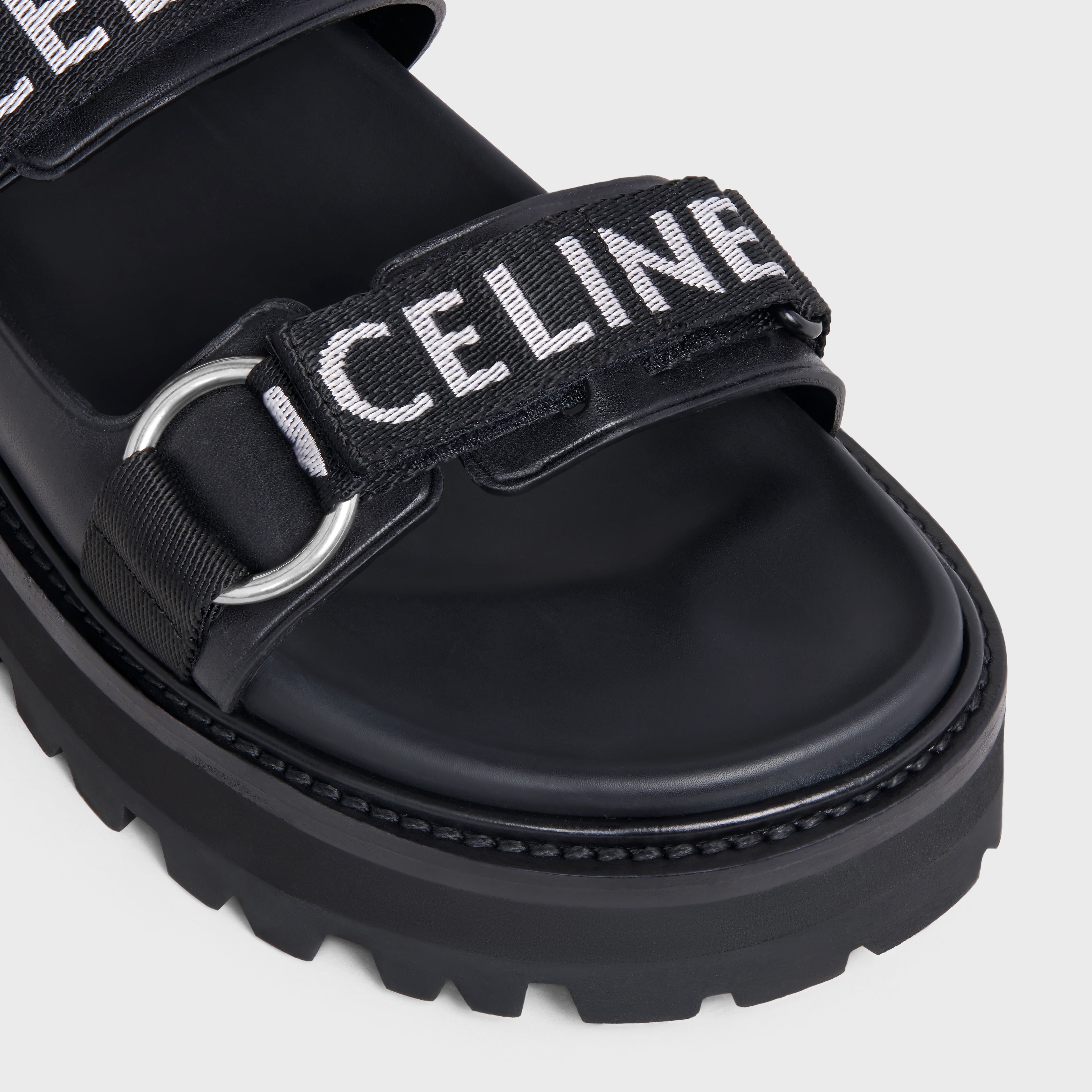 CELINE BULKY OUTDOOR SANDAL in CALFSKIN - 4