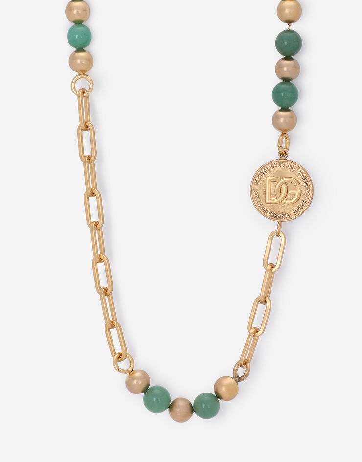 Sautoir necklace with coins and spheres - 3