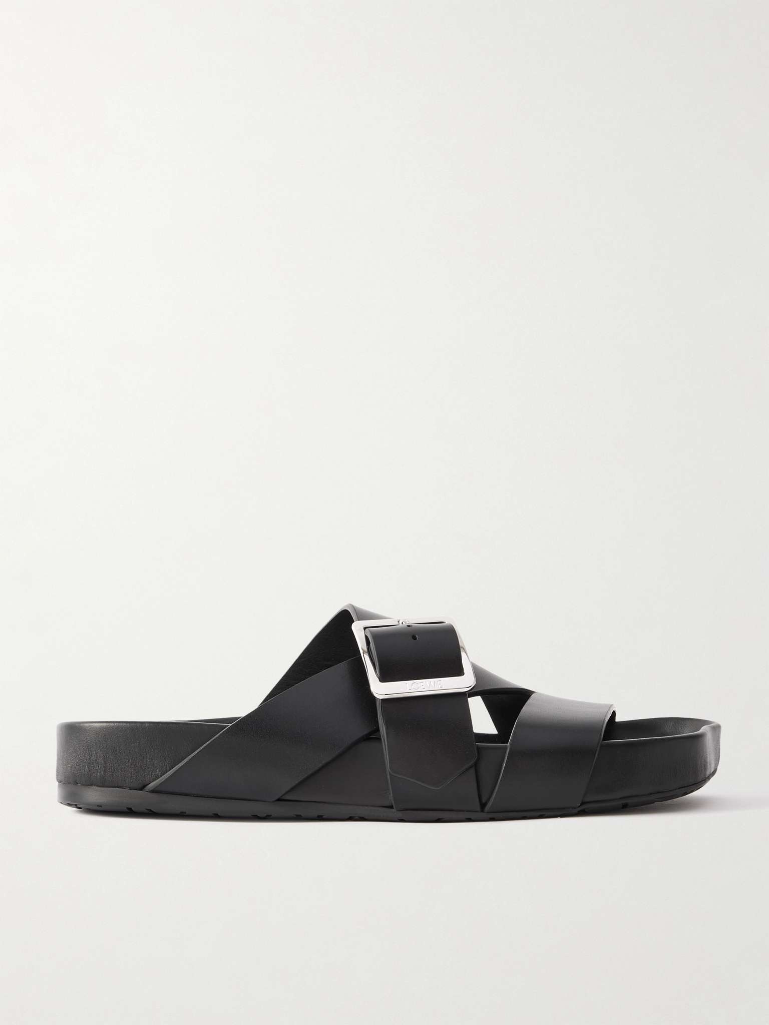 + Paula's Ibiza Ease Buckled Leather Slides - 1