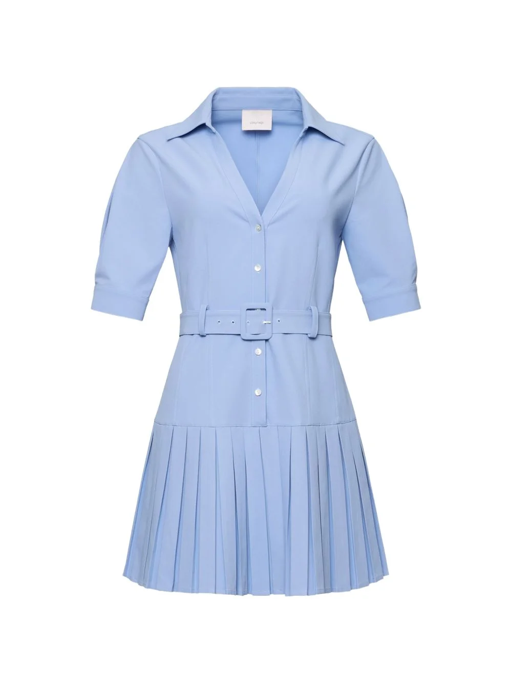 Moriah pleated belted mini dress - 1
