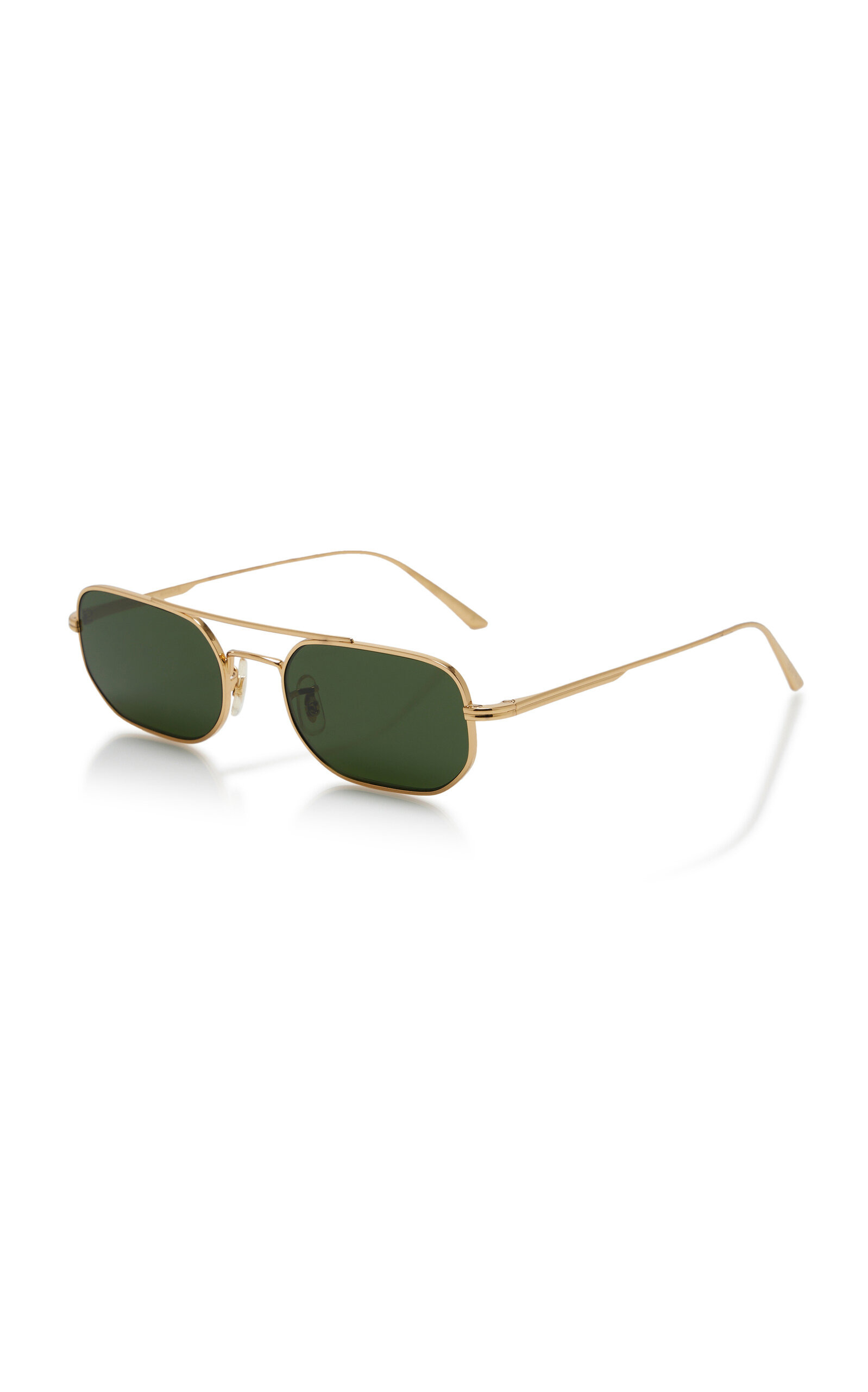 Rectangle-Frame Steel Sunglasses green - 3