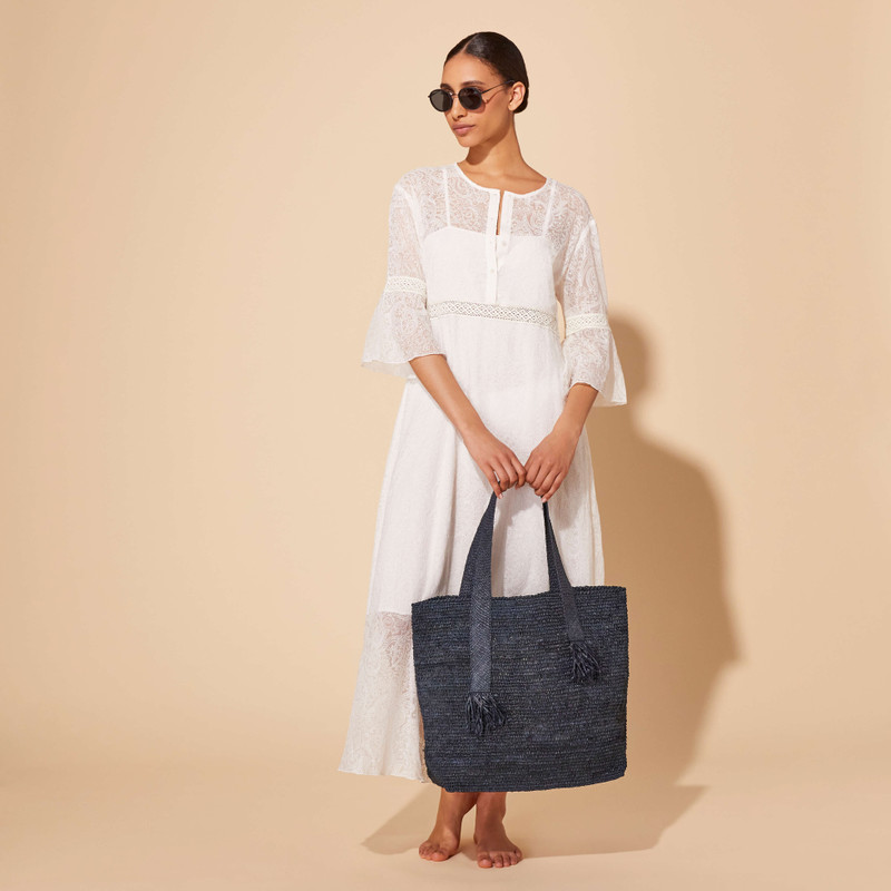 Women Silk Paisley Long Dress 9