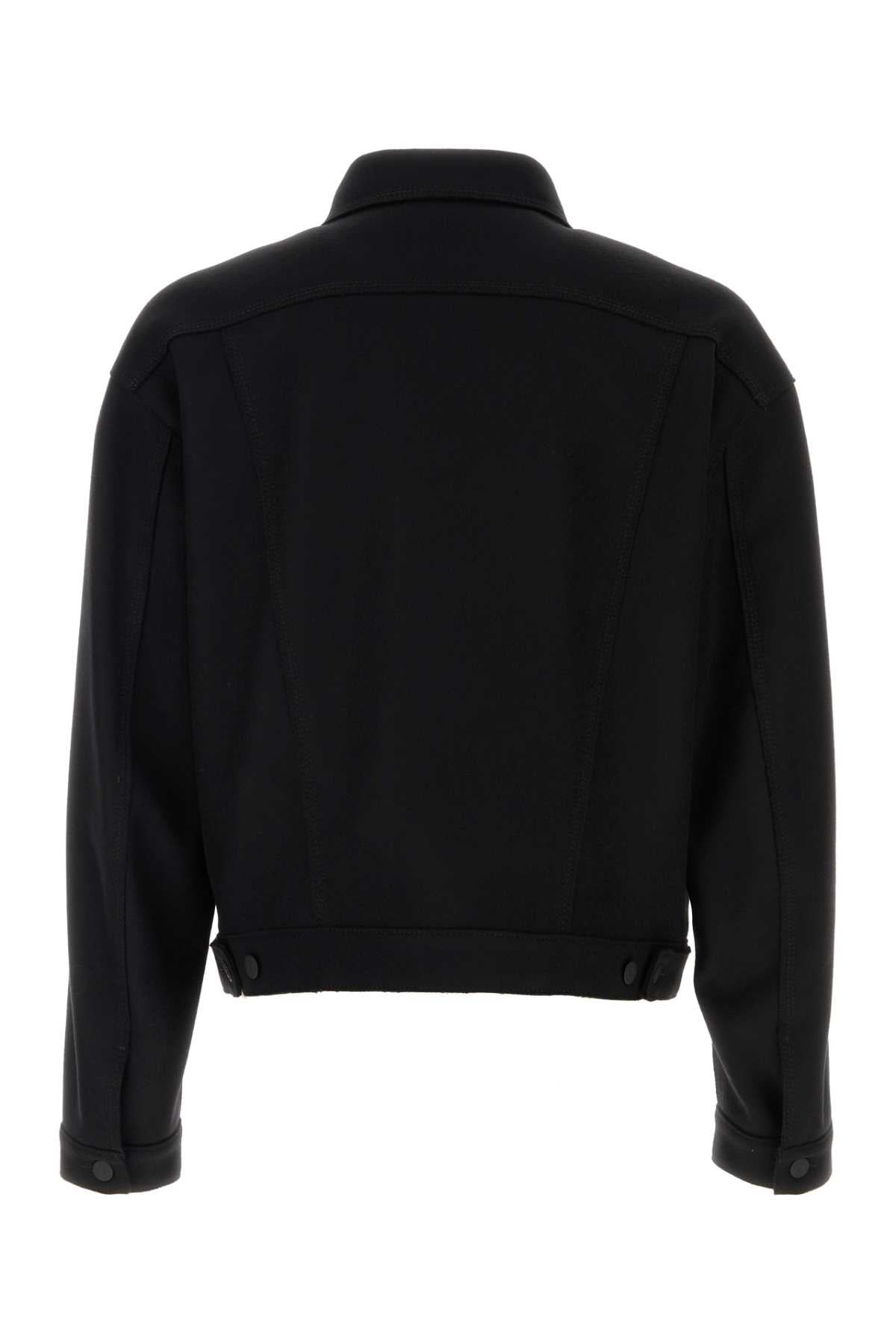 Dsquared Men Black Wool Blend Wool Jean Jacket - 2