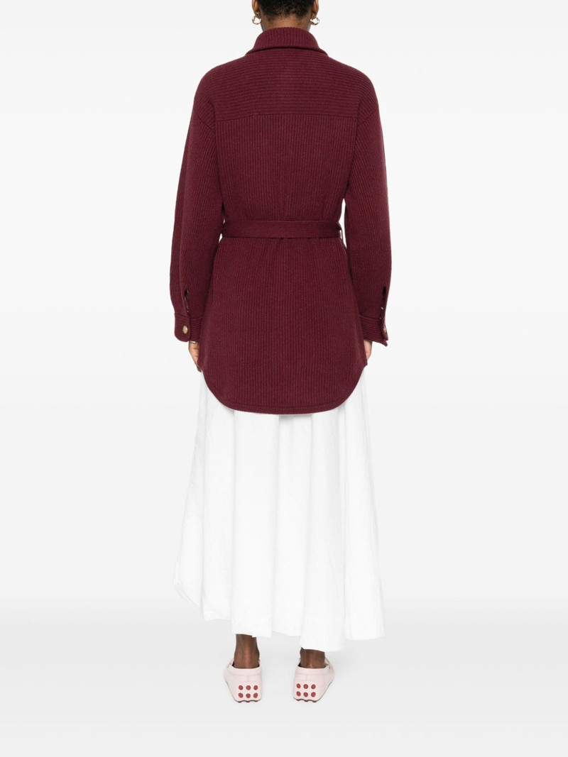 belted buttoned cardigan 4
