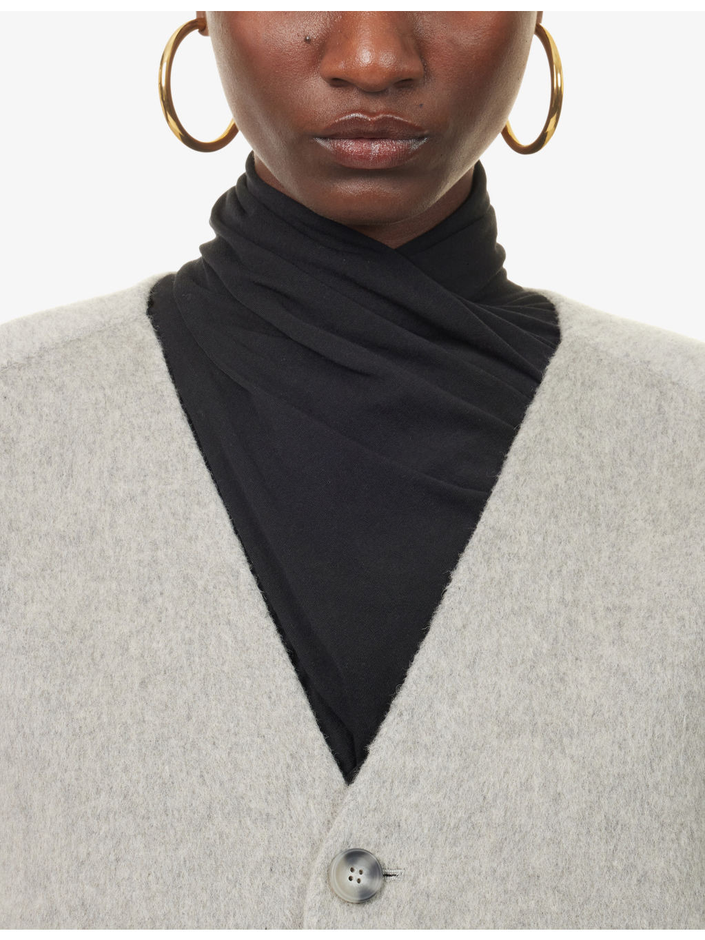 Jool V-Neck Wool Jacket - 5