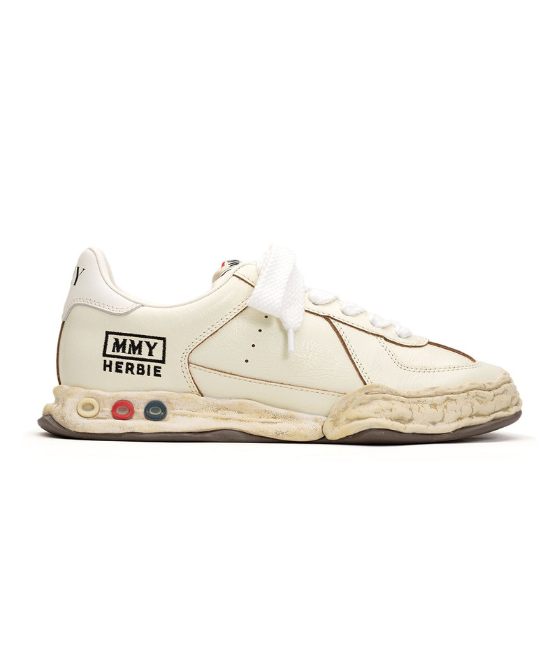 "HERBIE" OG Sole Wrinkled Leather Low-top Sneaker 5