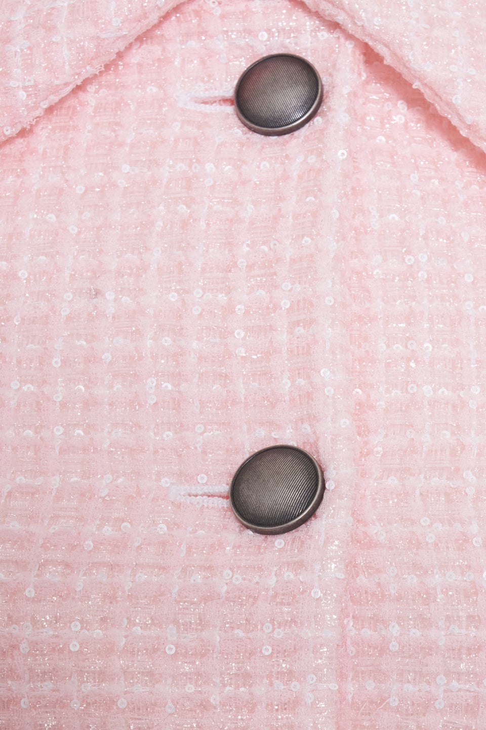 SEQUIN CHECKED TWEED JACKET - 3
