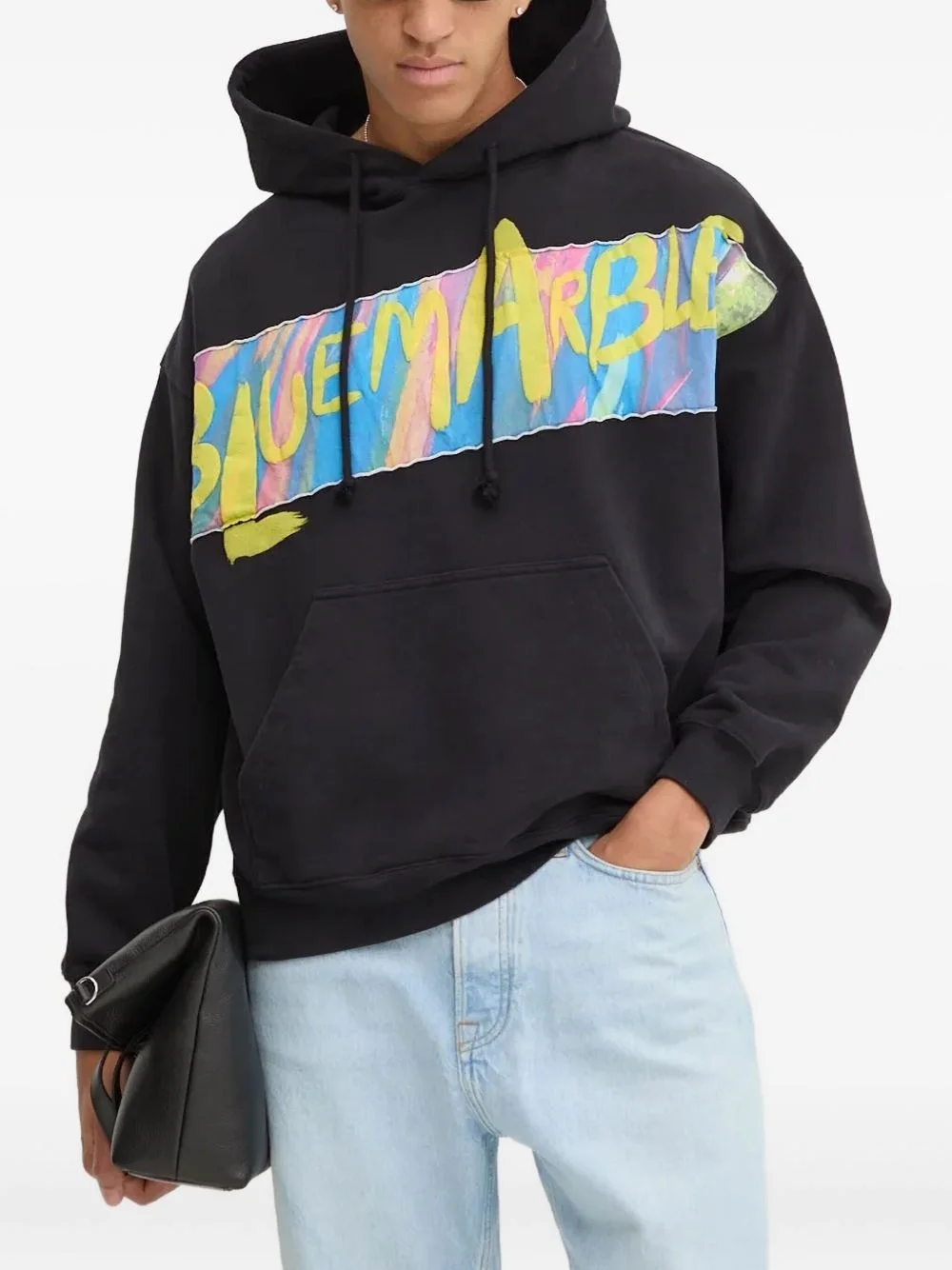 logo-print hoodie - 1