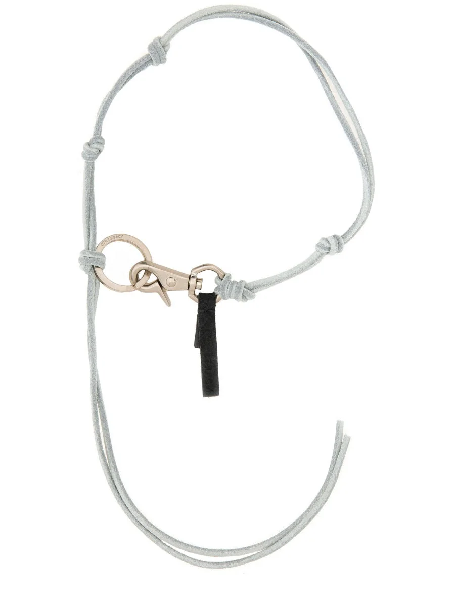 Our Legacy Men Leather Keychain - 1