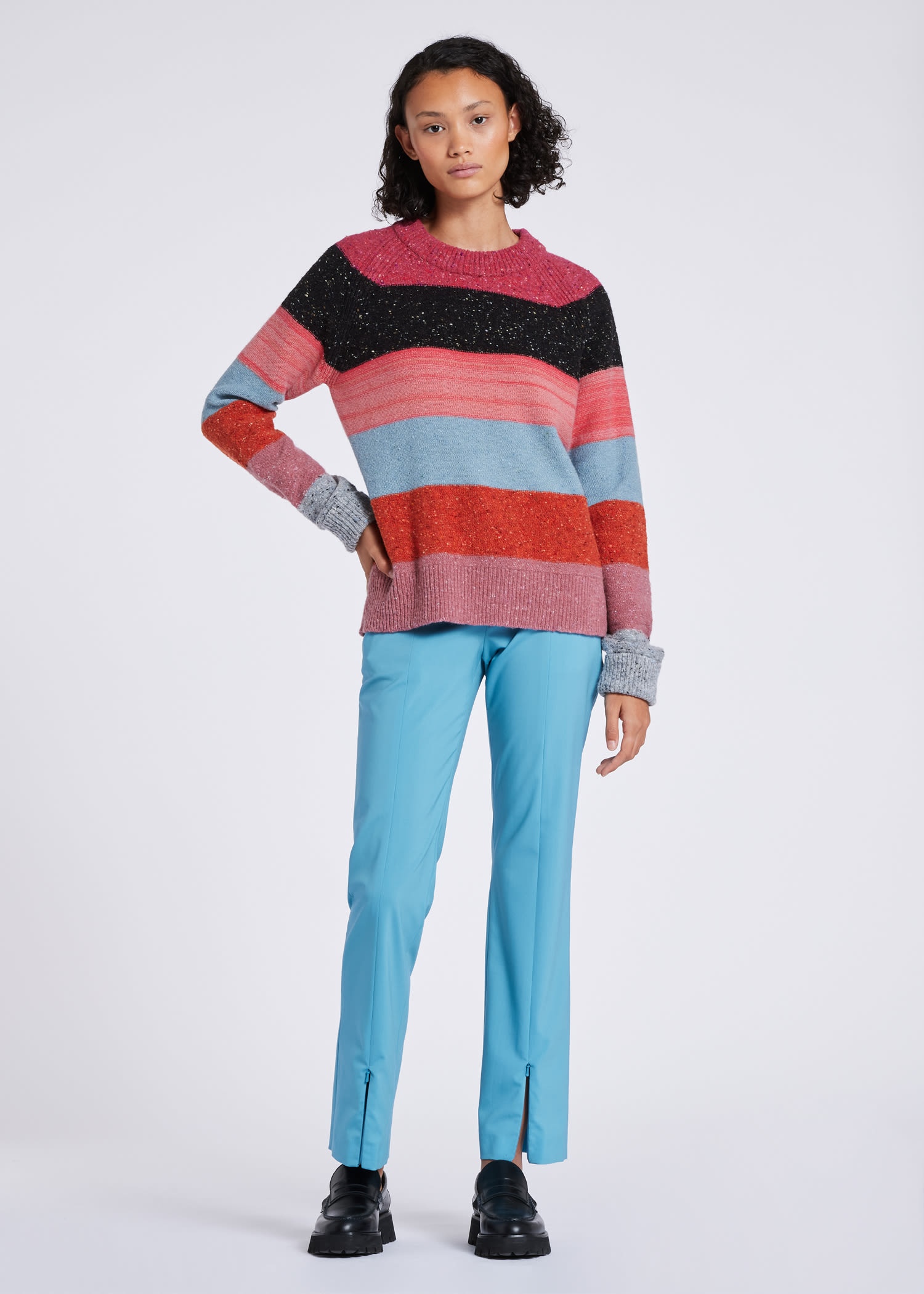 Oversized Crew Neck Sweater - 3
