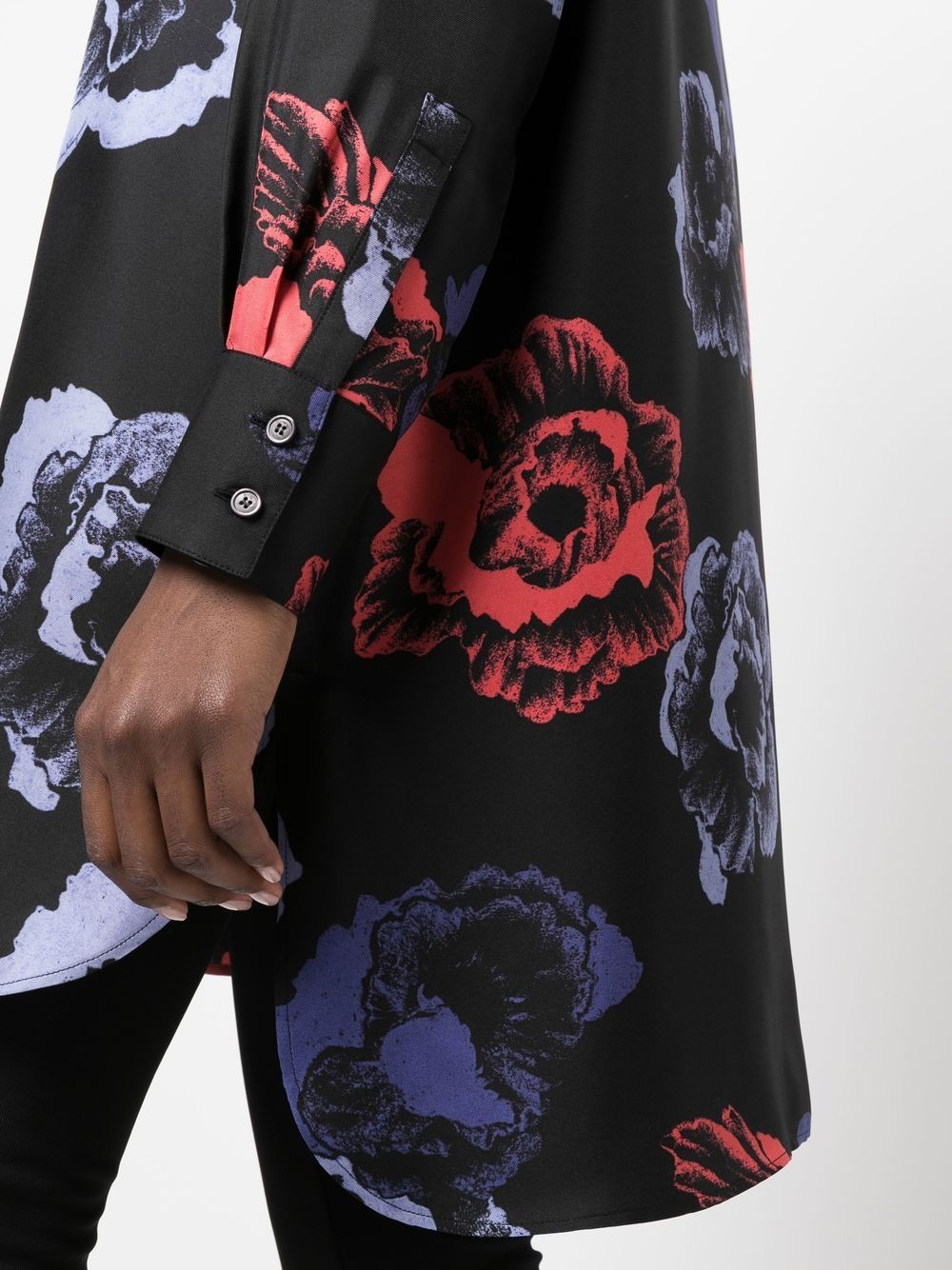floral-print long-sleeve shirt - 5