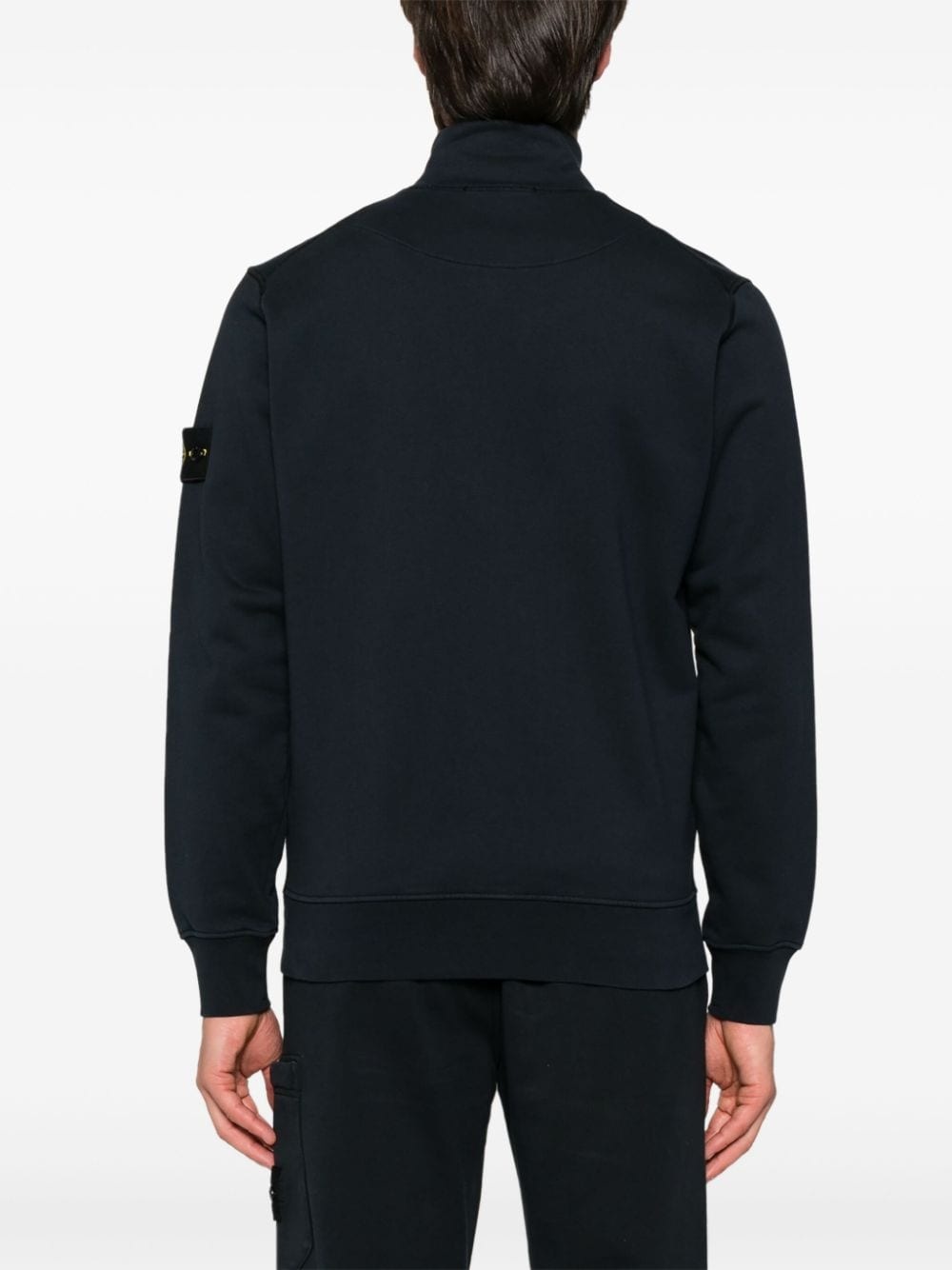 Compass-badge zipped sweatshirt - 4