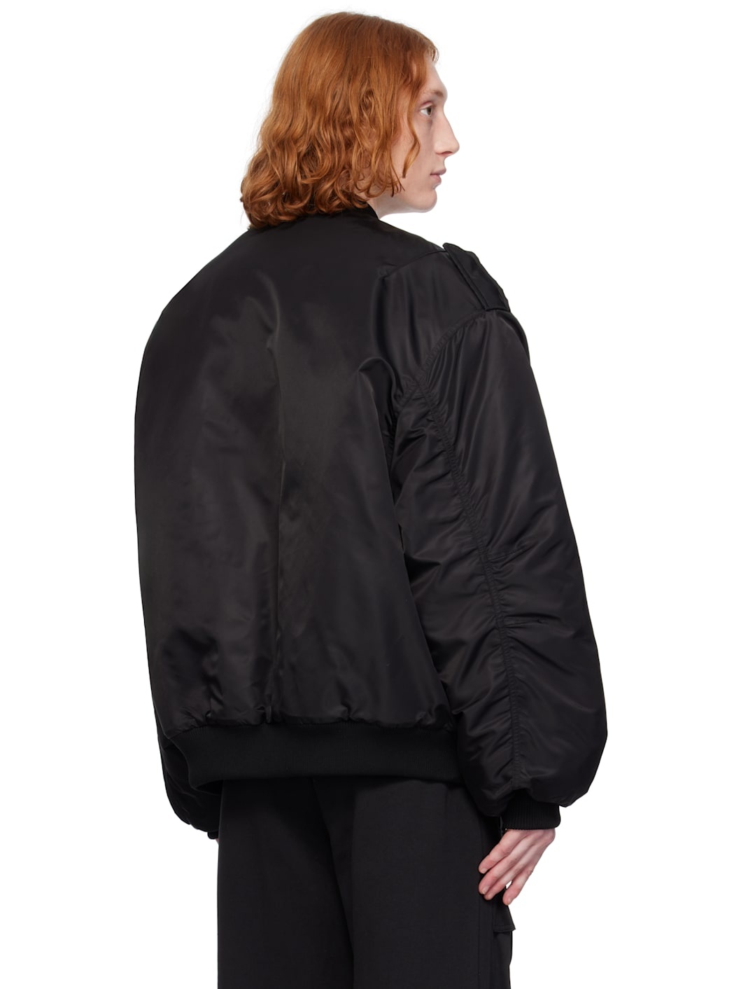 entire studios Black V-22 Bomber Jacket | REVERSIBLE