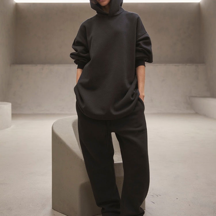 Fear of God Essentials SS22 Relaxed Stretch Limo Hoodie 'Black' FOG-SS22-334 - 4