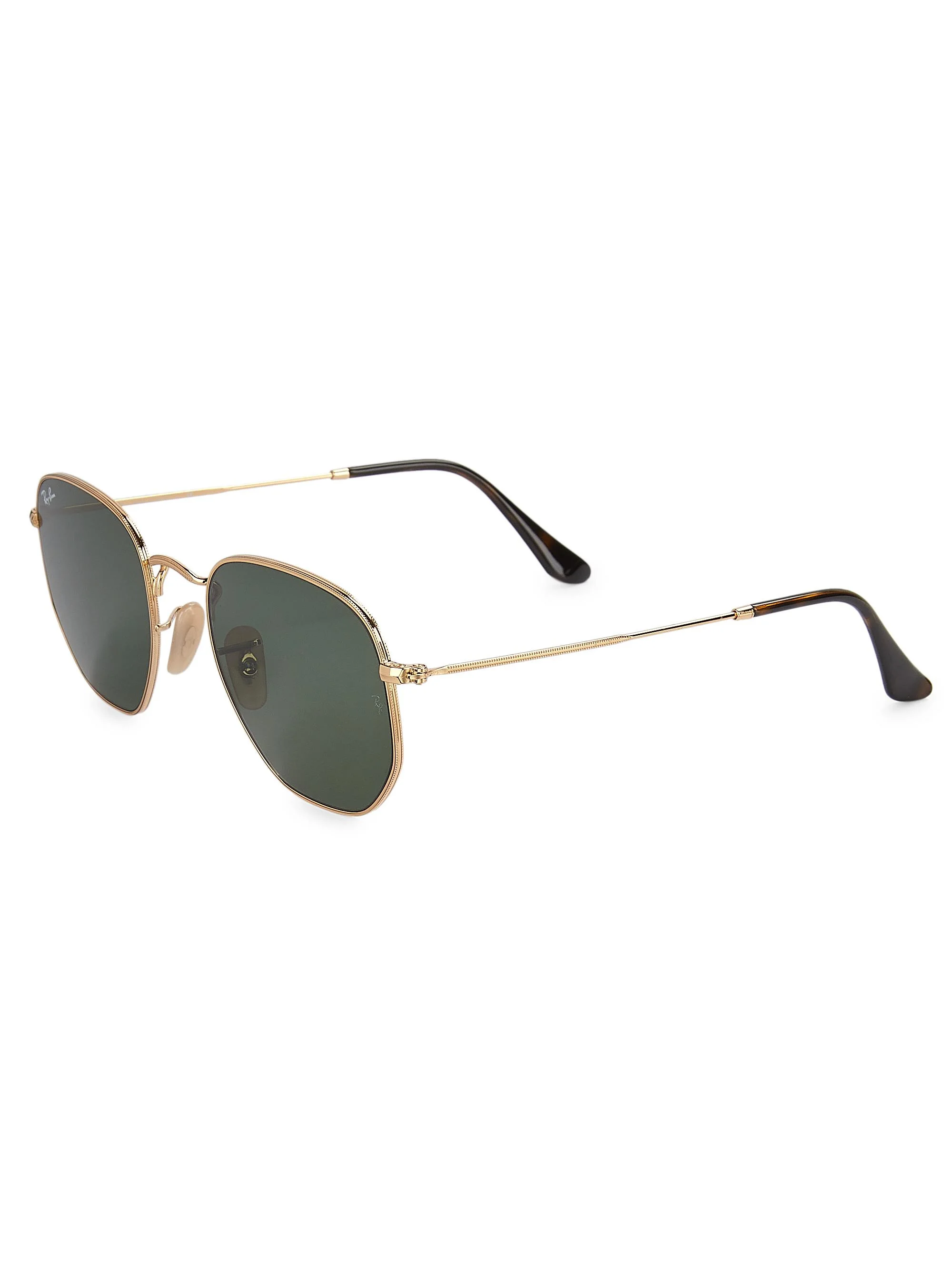Men's RB3548N 47.5MM Round Sunglasses - Solid Gold Greenno - 1