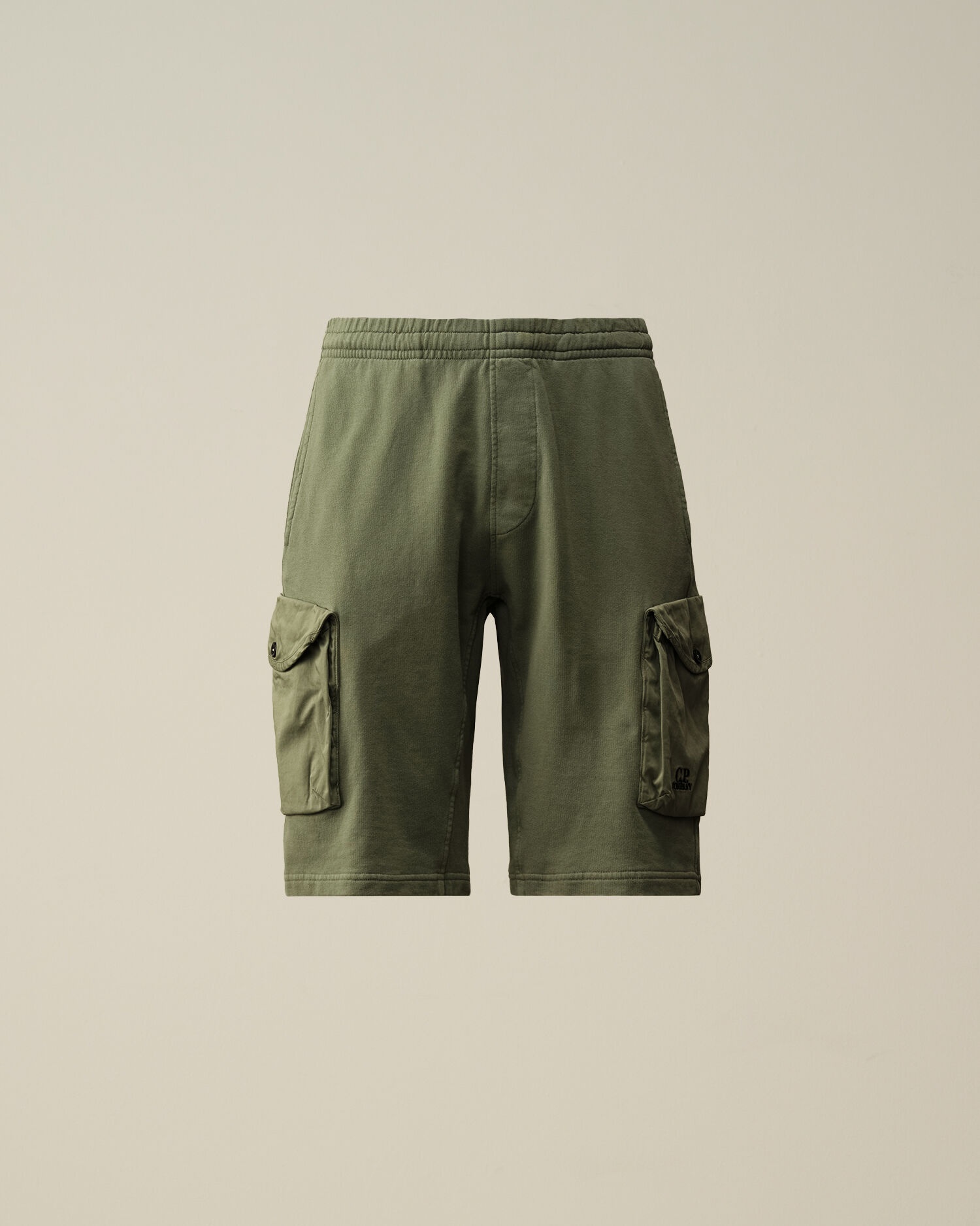 Cotton Fleece Mixed Cargo Shorts - 1