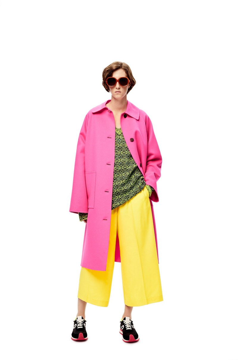 Loewe Neon coat in wool and cashmere outlook