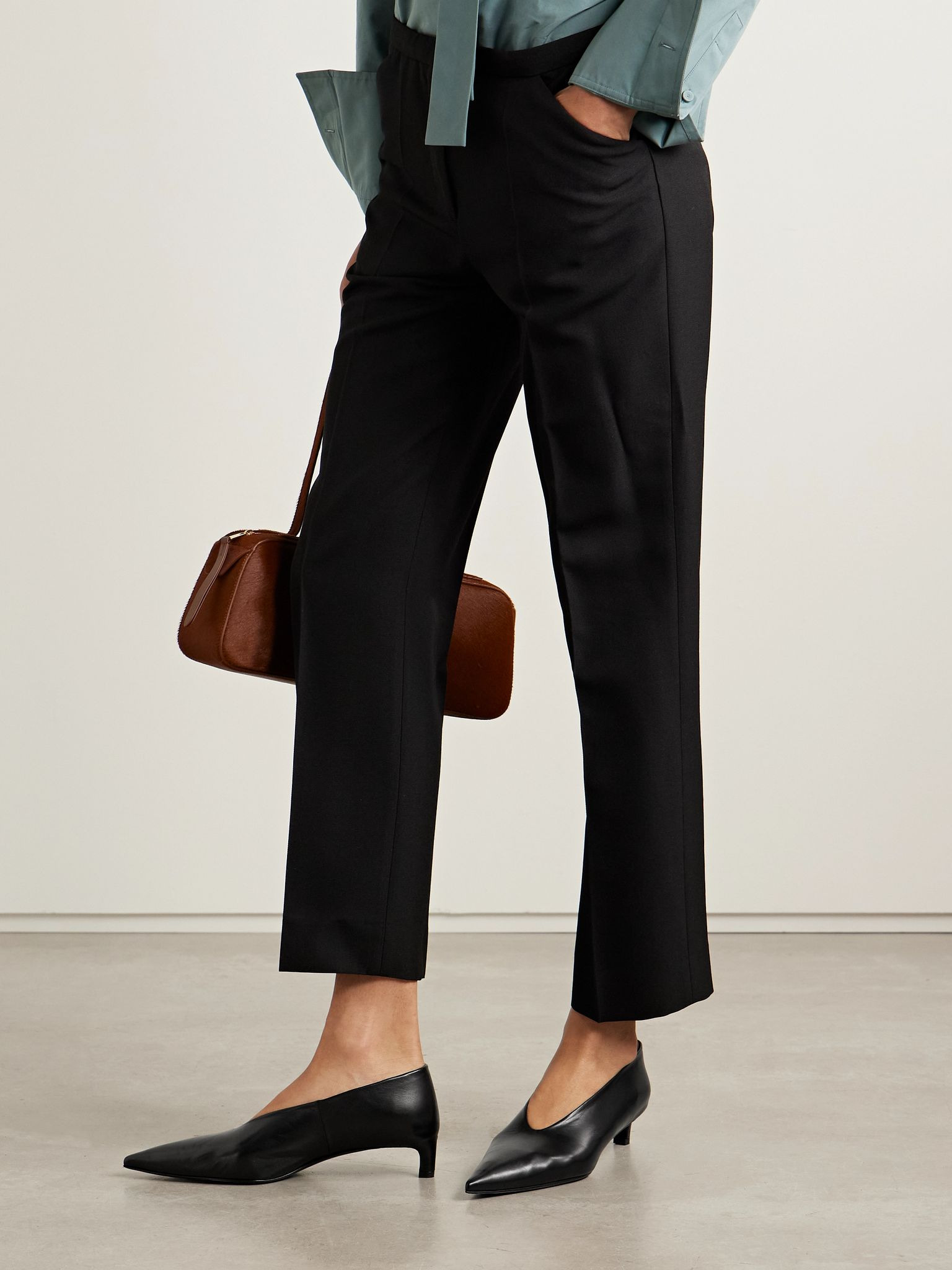 Glossed-leather pumps Black - 2