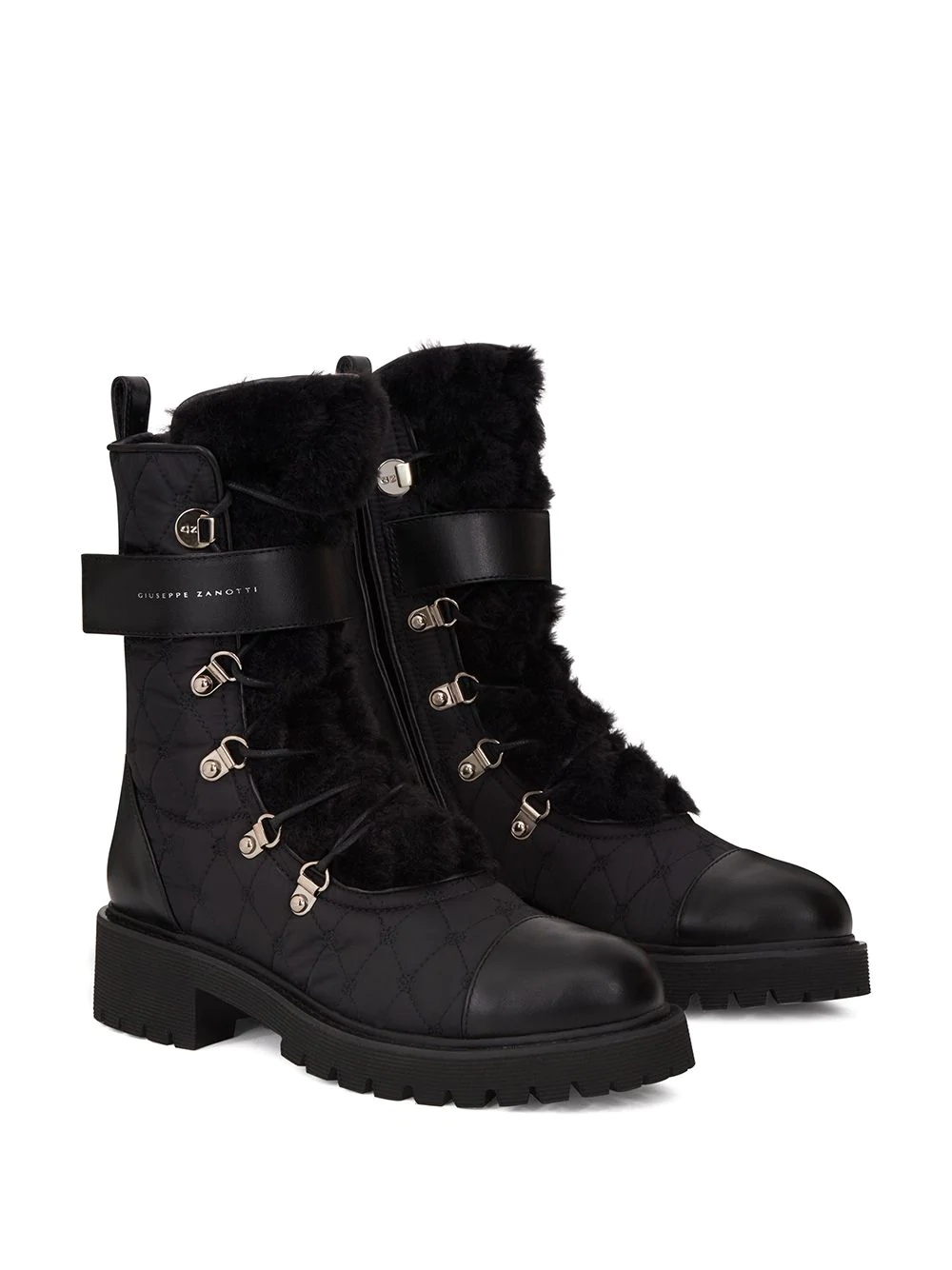 quilted combat boots - 2