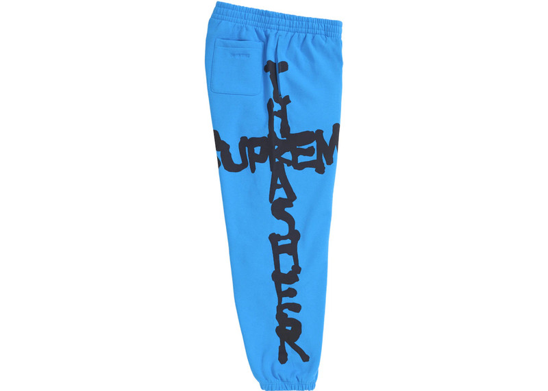 Supreme Supreme Thrasher Sweatpant Bright Blue outlook
