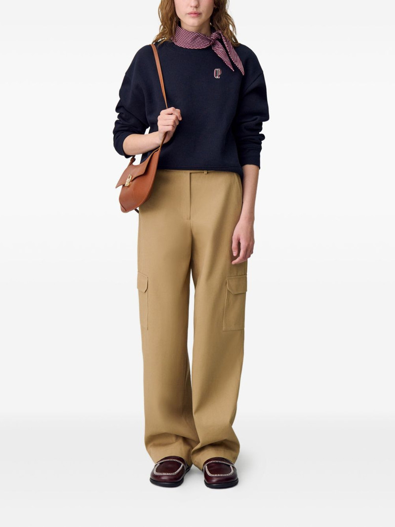 Claudie Pierlot embroidered-logo sweatshirt outlook