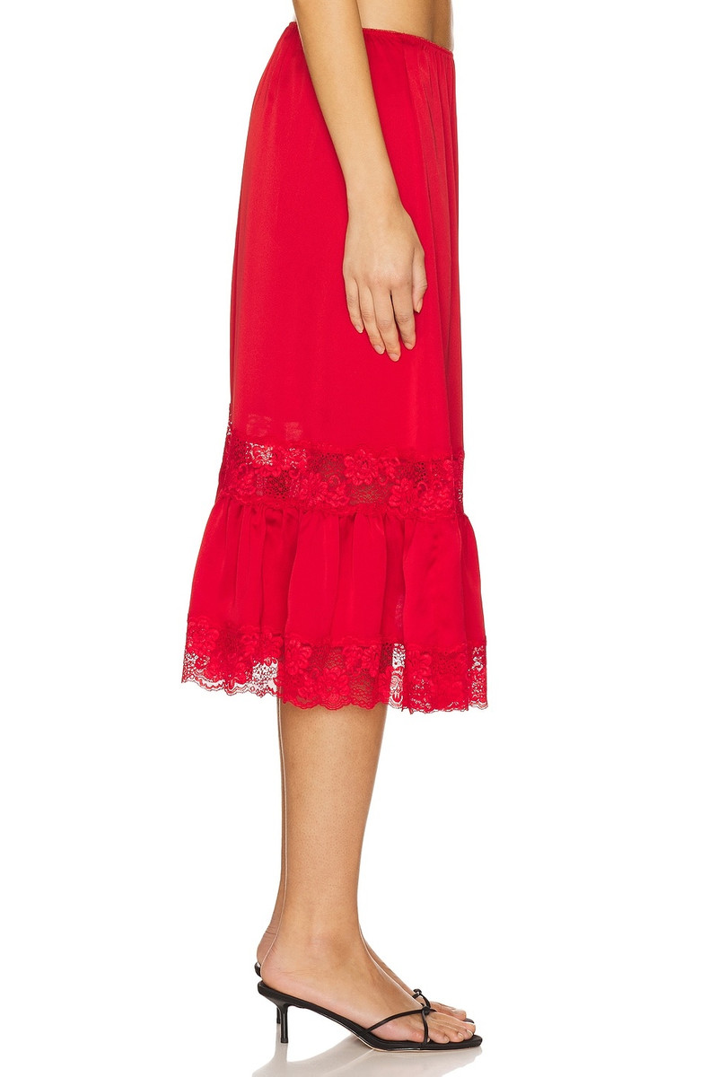 Frankies Bikinis Hideaway Satin Midi Skirt outlook
