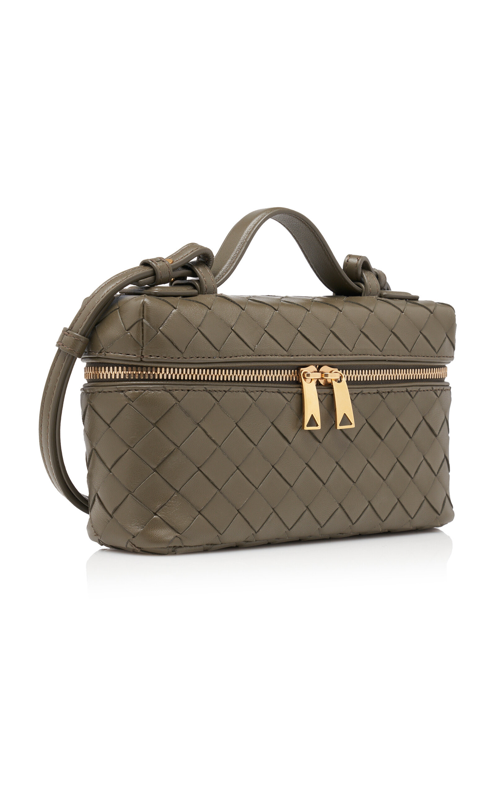Bang Bang Intrecciato Leather Vanity Case green - 5