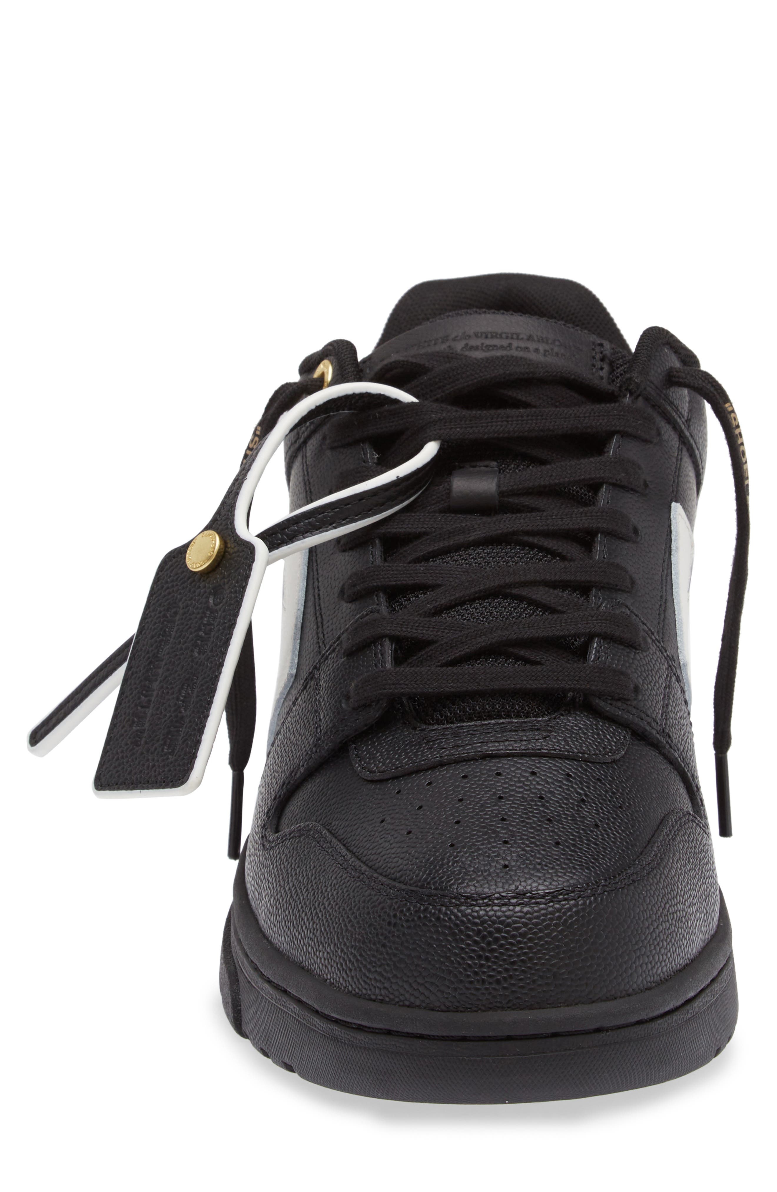 Off-White Out of Office Low Top Sneaker in Black - 4