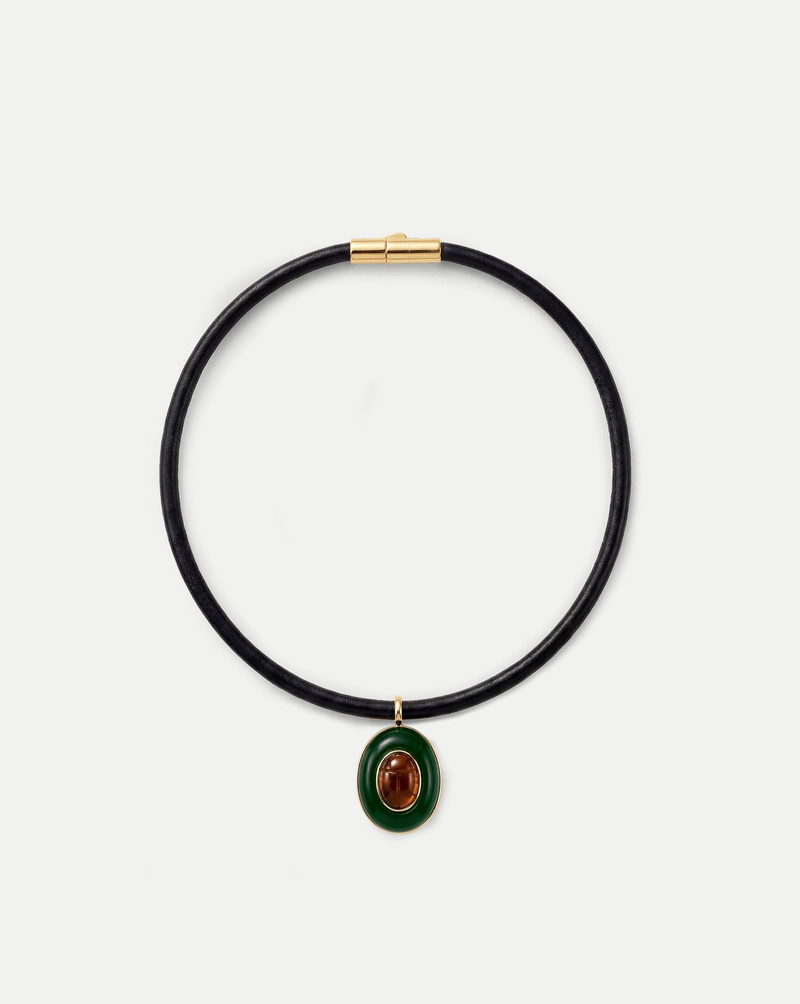 TIGER’S EYE PENDANT NECKLACE 1