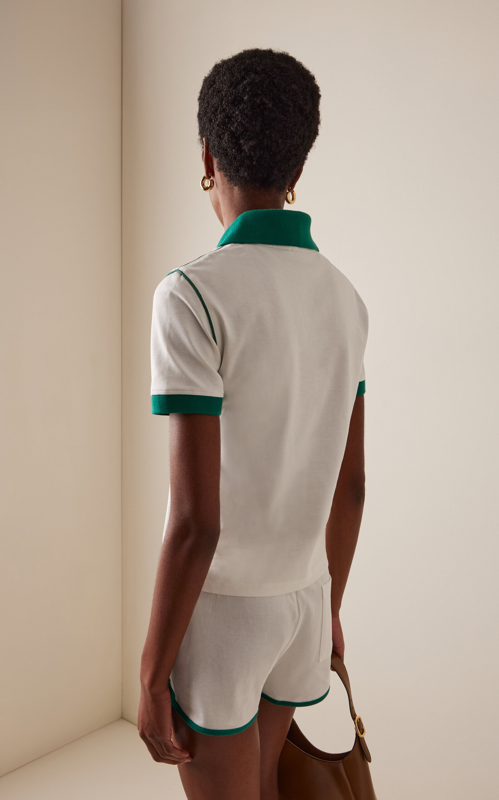 Crown 70s Cotton-Pique Polo Shirt green - 4