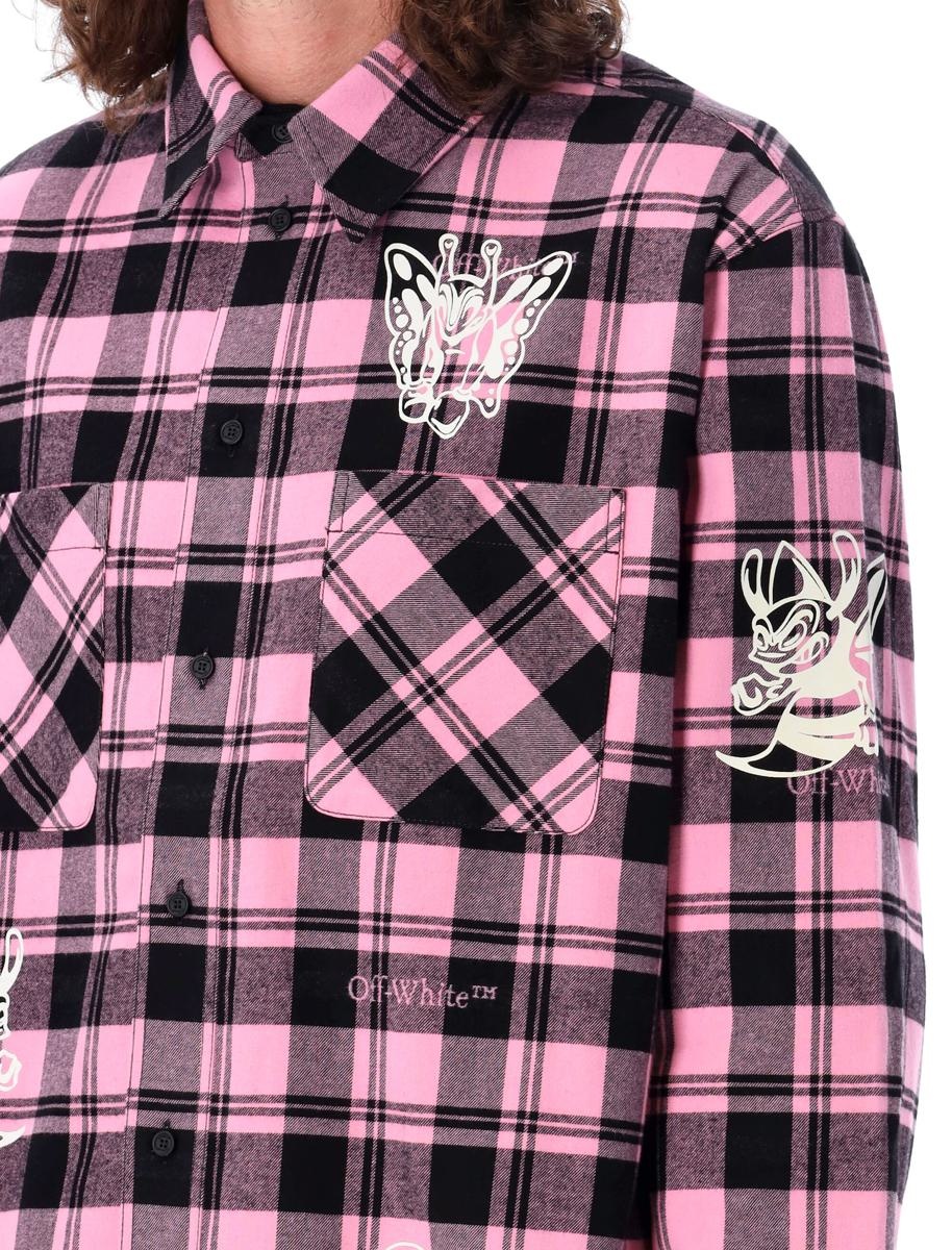 Off-White Character Check Flannel Shirt - 3