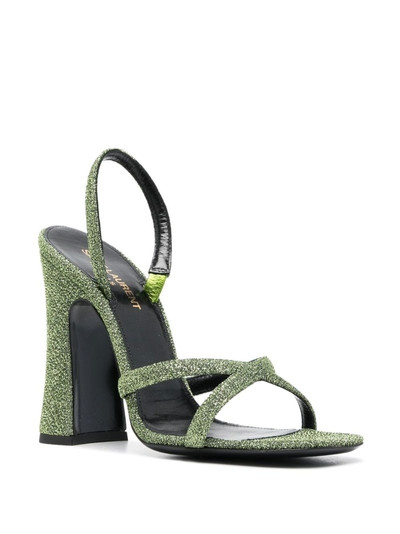 SAINT LAURENT Arancha 110mm lurex sandals outlook