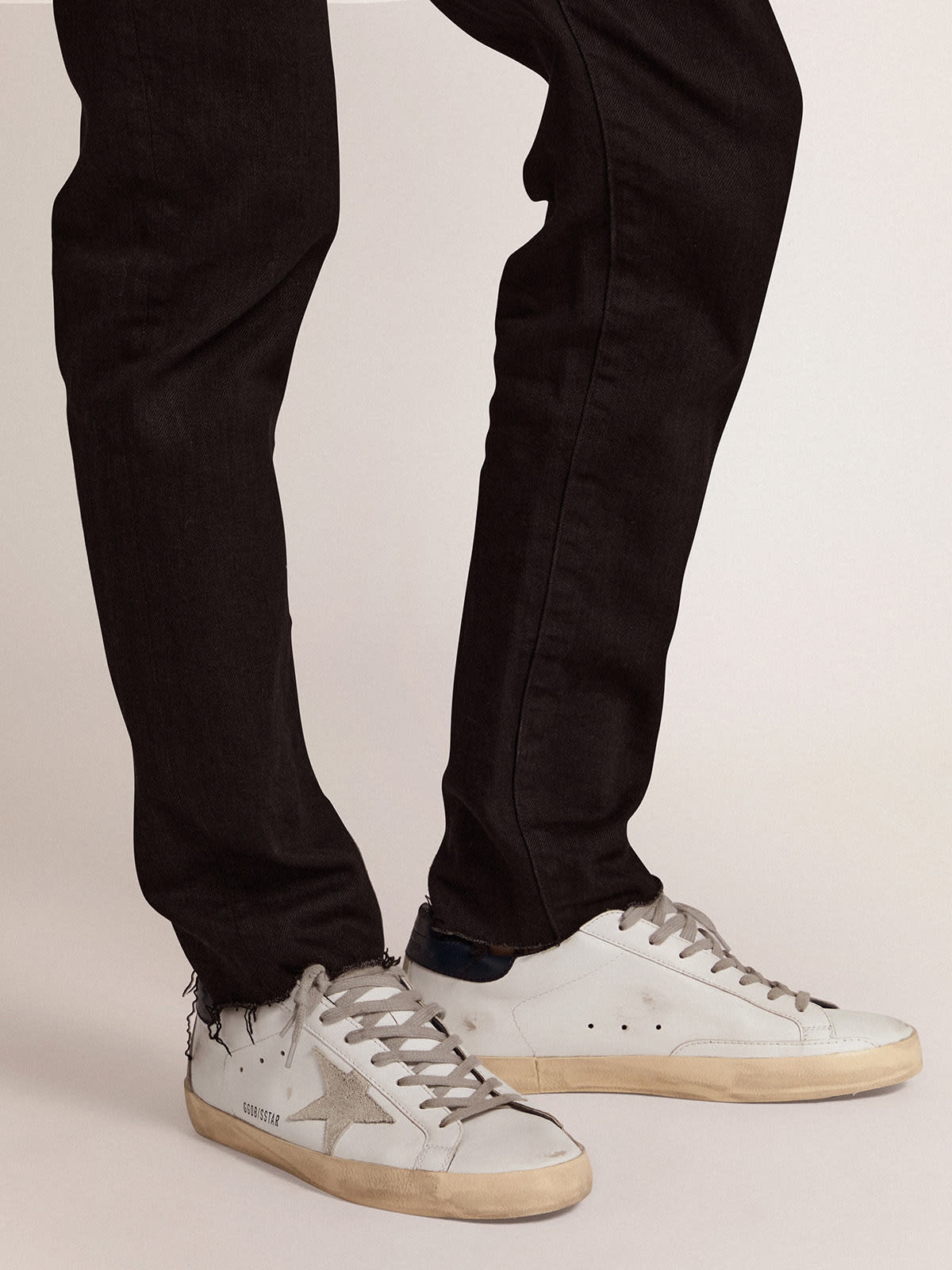 Men's Super-Star with suede star and blue heel tab - 3
