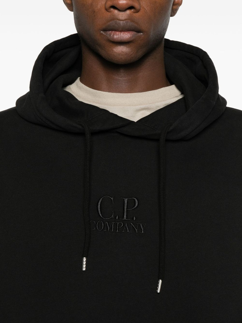 logo-embroidered hoodie 5