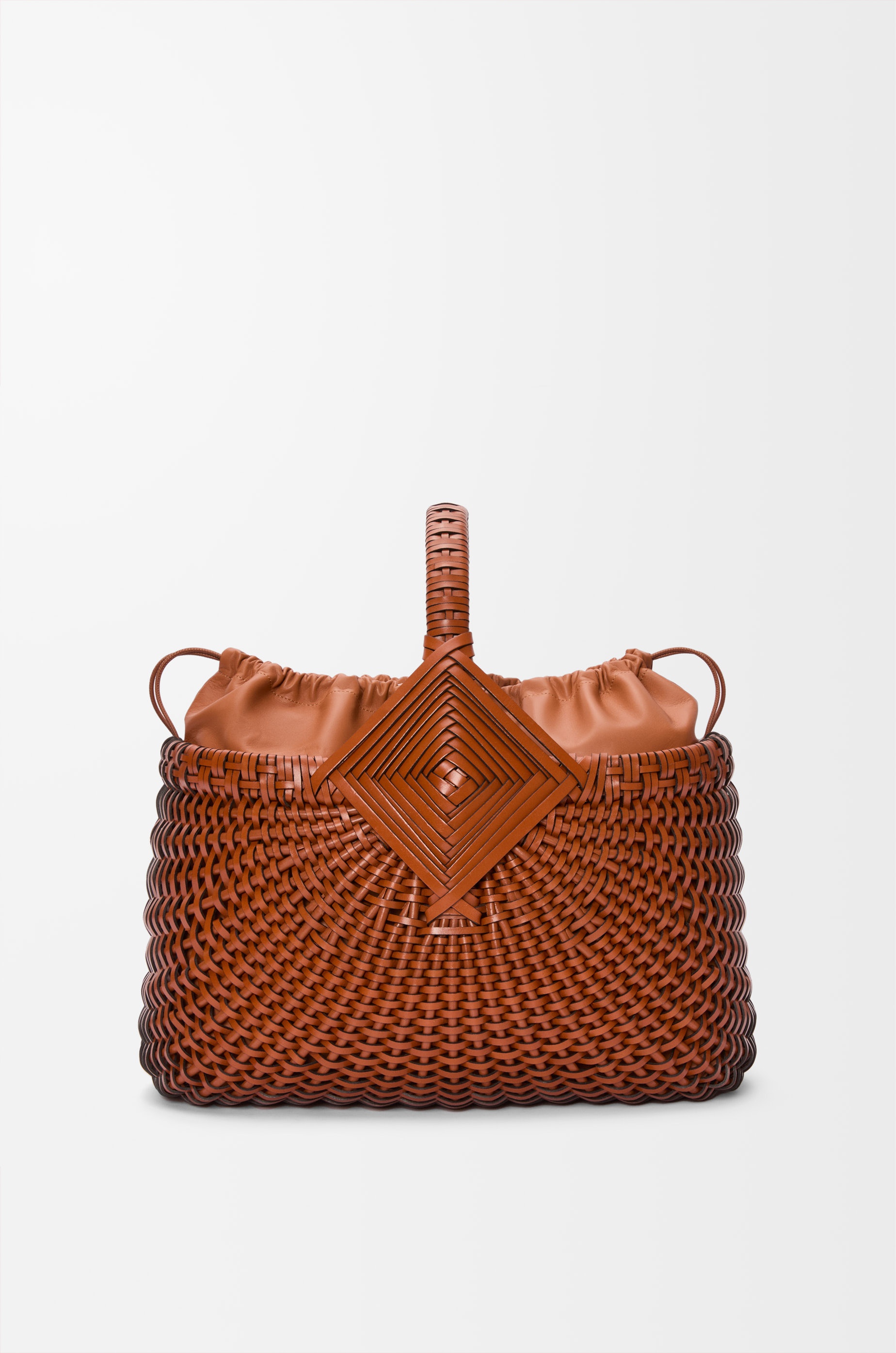 Diamond Square Basket in calfskin - 3