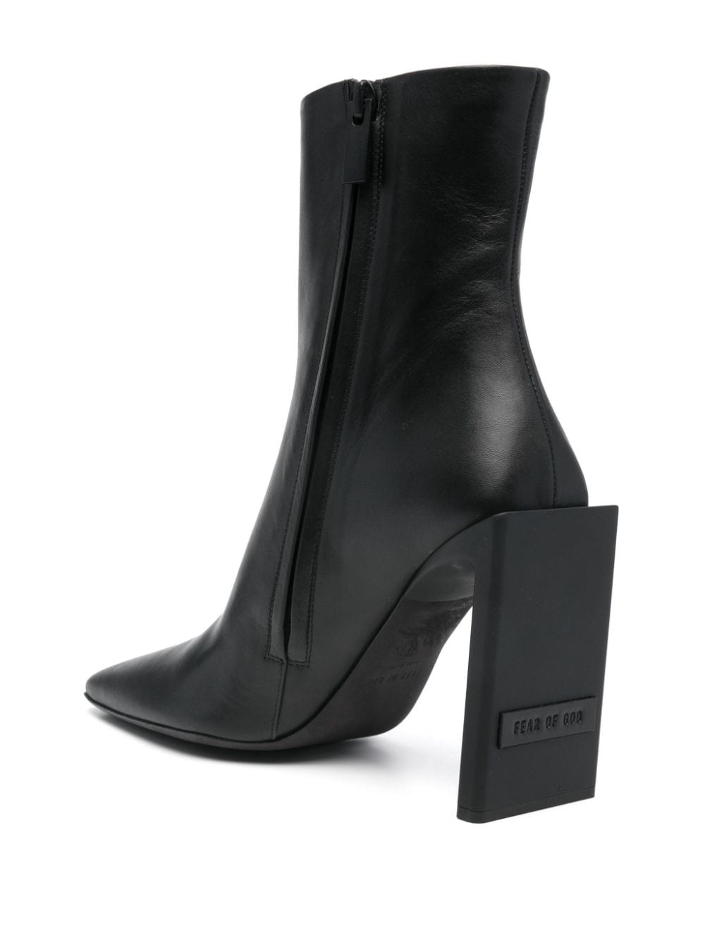 100mm leather boots - 3