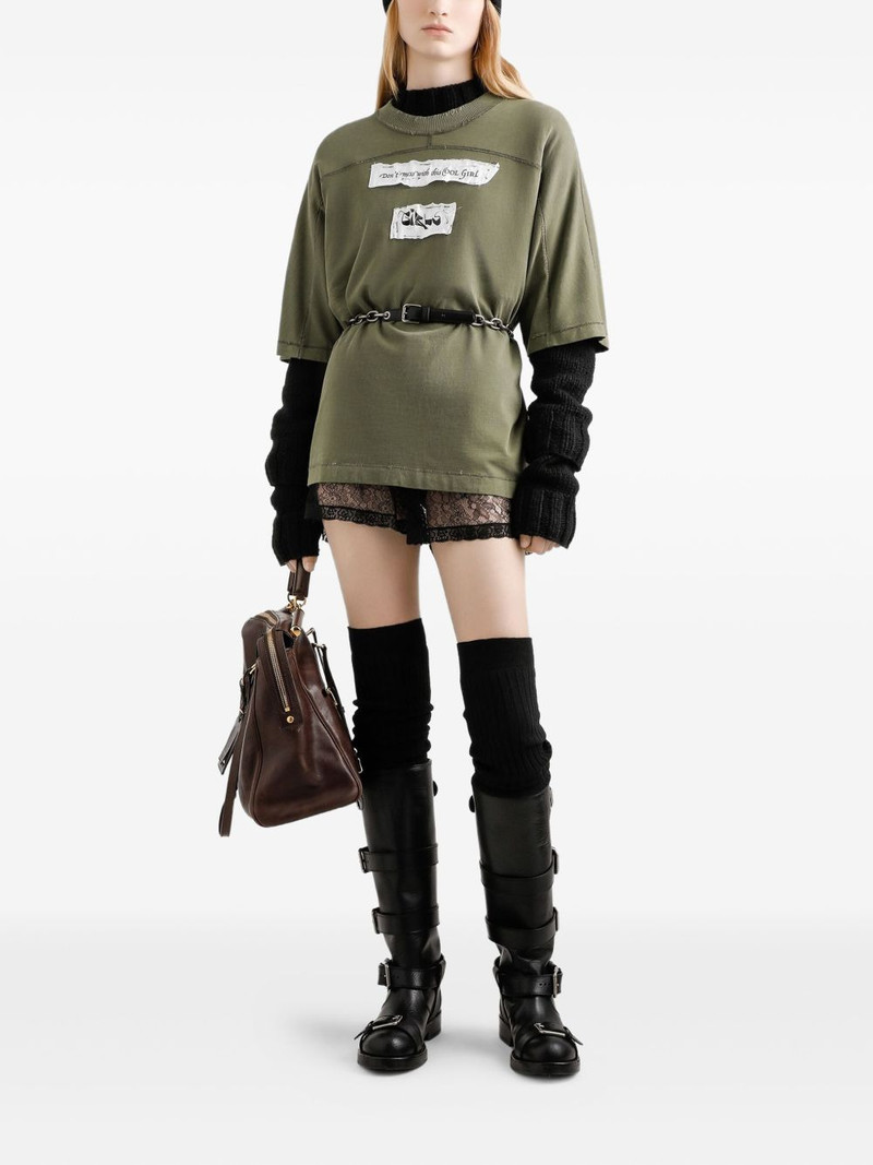 Dolce & Gabbana panelled graphic-print T-shirt outlook