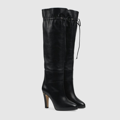 GUCCI Women's knee-high boot with Double G outlook