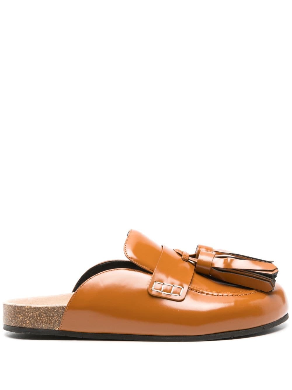 tassel leather mules - 1